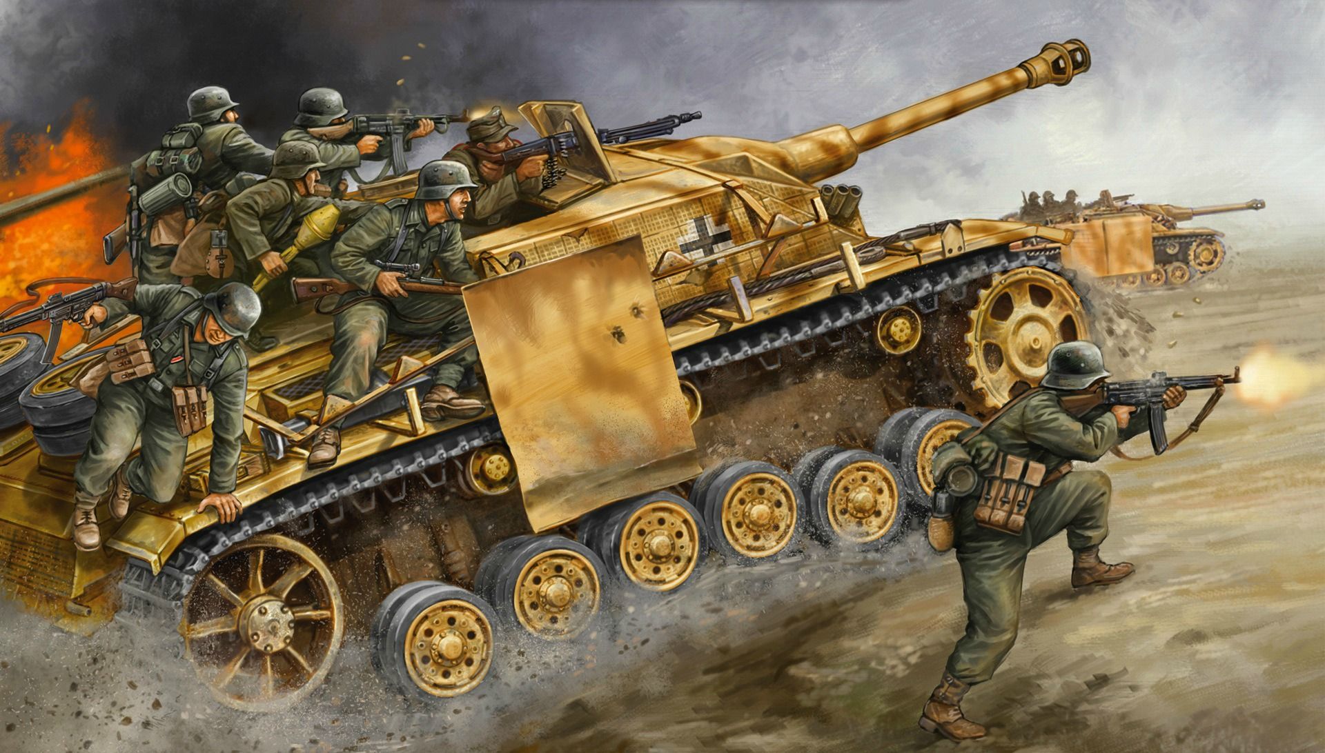 1920x1092 World War 2 Tanks Wallpaper