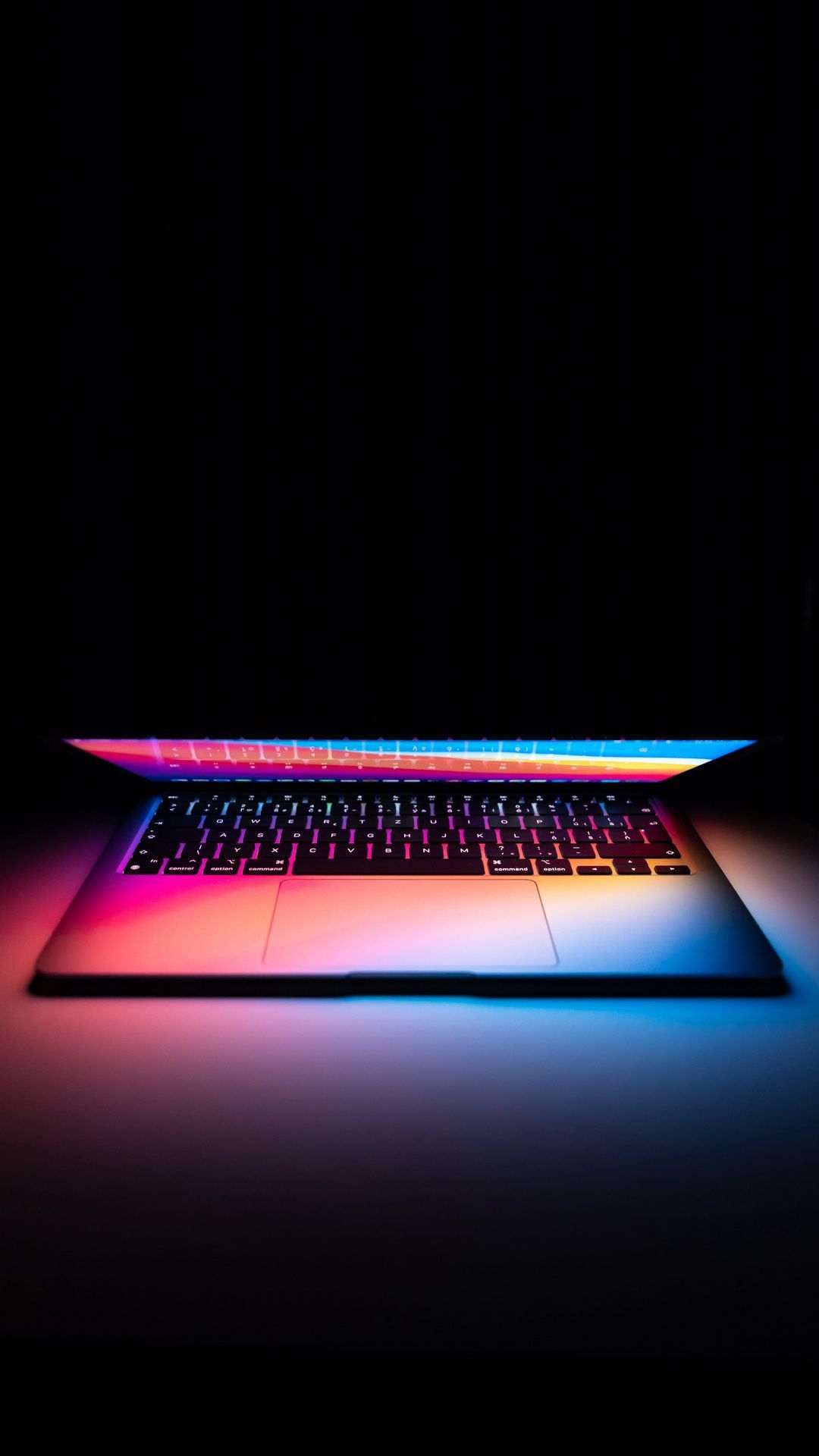 1080x1920 Download wallpaper 1080x1920 laptop, backlight, colorful, dark samsung galaxy s s note, sony xperia z, z z z htc one, lenovo vibe HD background