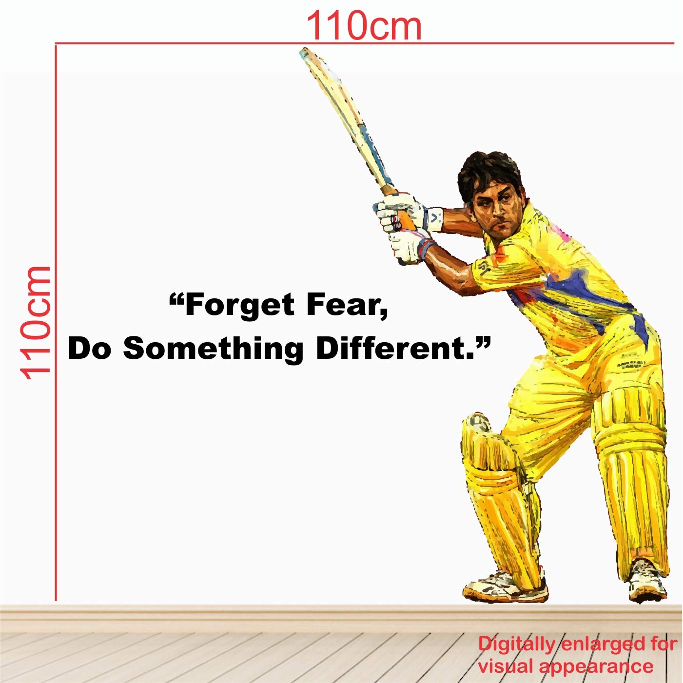 1401x1401 Stickme M S Dhoni Cricket Office Sports Inspirational Motivational Quotes