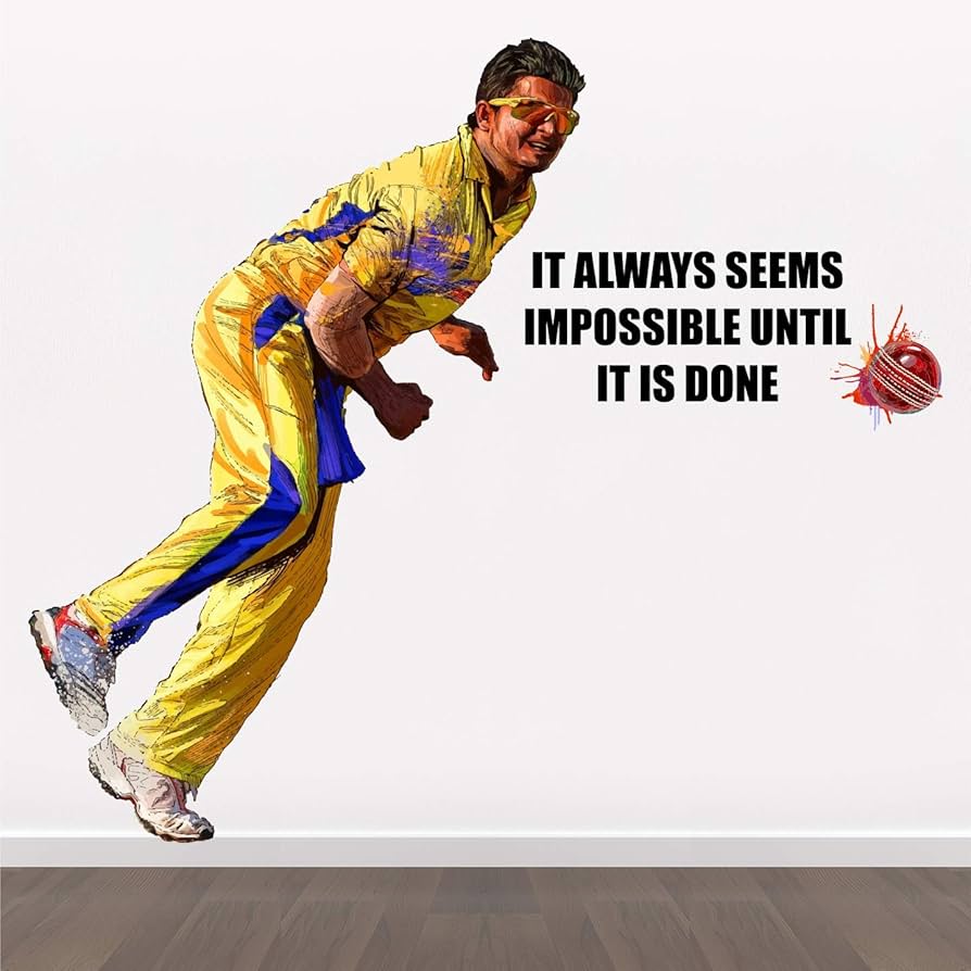 894x894 StickMe 'Suresh Raina Sticker' -SM462 (Multi Colour, Vinyl X 110 cm) : Amazon.in: Home Improvement