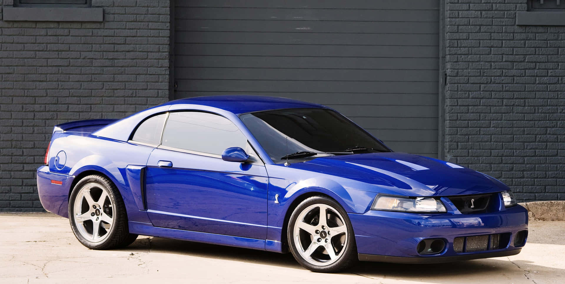 1920x966 Download Powerful Ford Mustang Svt Cobra In Action Wallpaper
