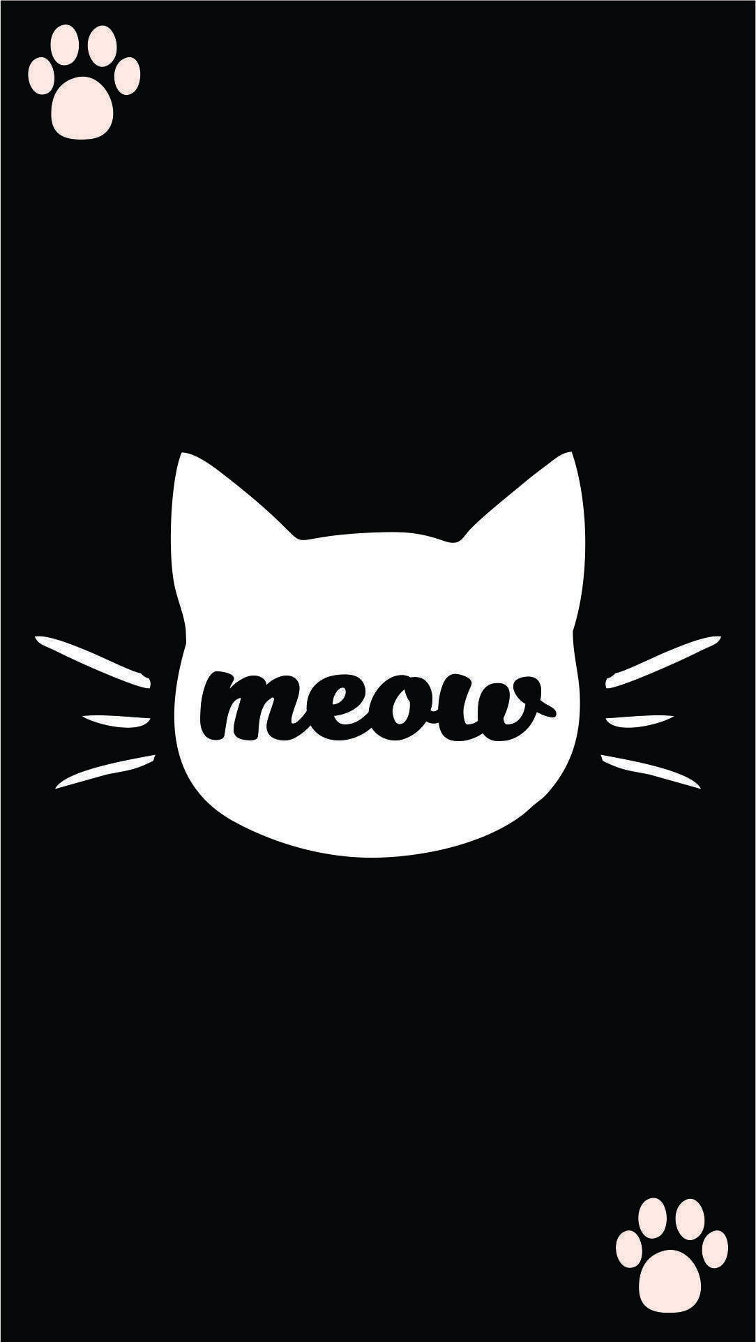 1084x1923 Kawaii Black Cat Halloween Wallpaper