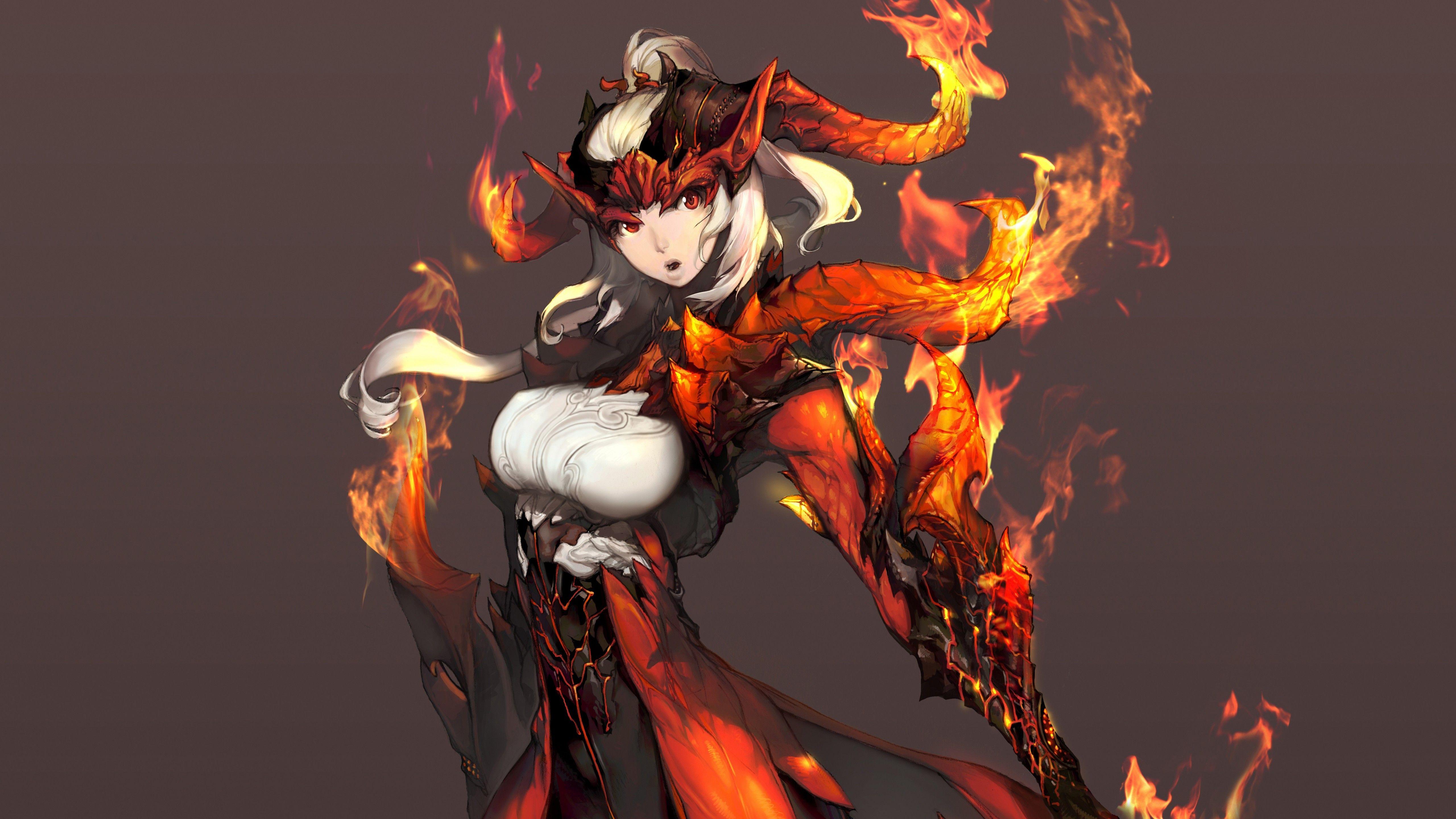 5120x2880 Wallpaper Blade & Soul, game, MMORPG, fantasy, art, PC, Art