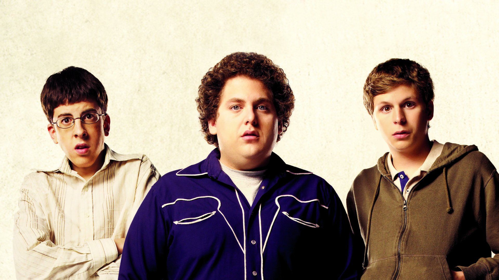 1920x1080 Superbad HD Wallpaper Featuring Jonah Hill, Michael Cera & Christopher Mintz Plassex1080