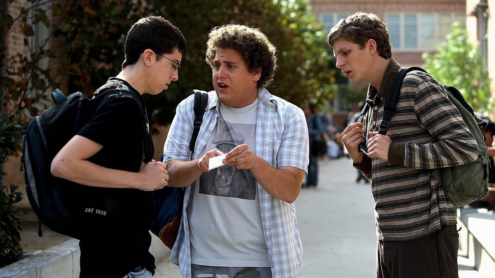 1920x1080 Download Jonah Hill Christopher Mintz Plasse Michael Cera Movie Superbad HD Wallpaperx1080