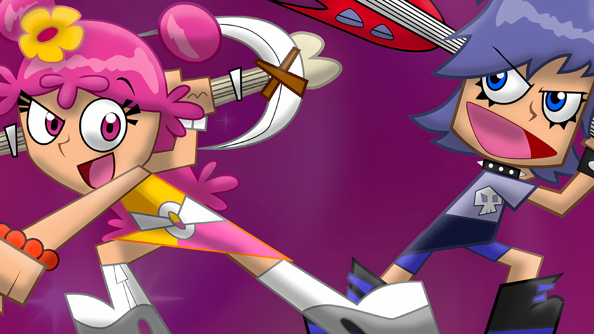 1920x1080 Hi Hi Puffy AmiYumi: The Genie & the Amp Image Games Database