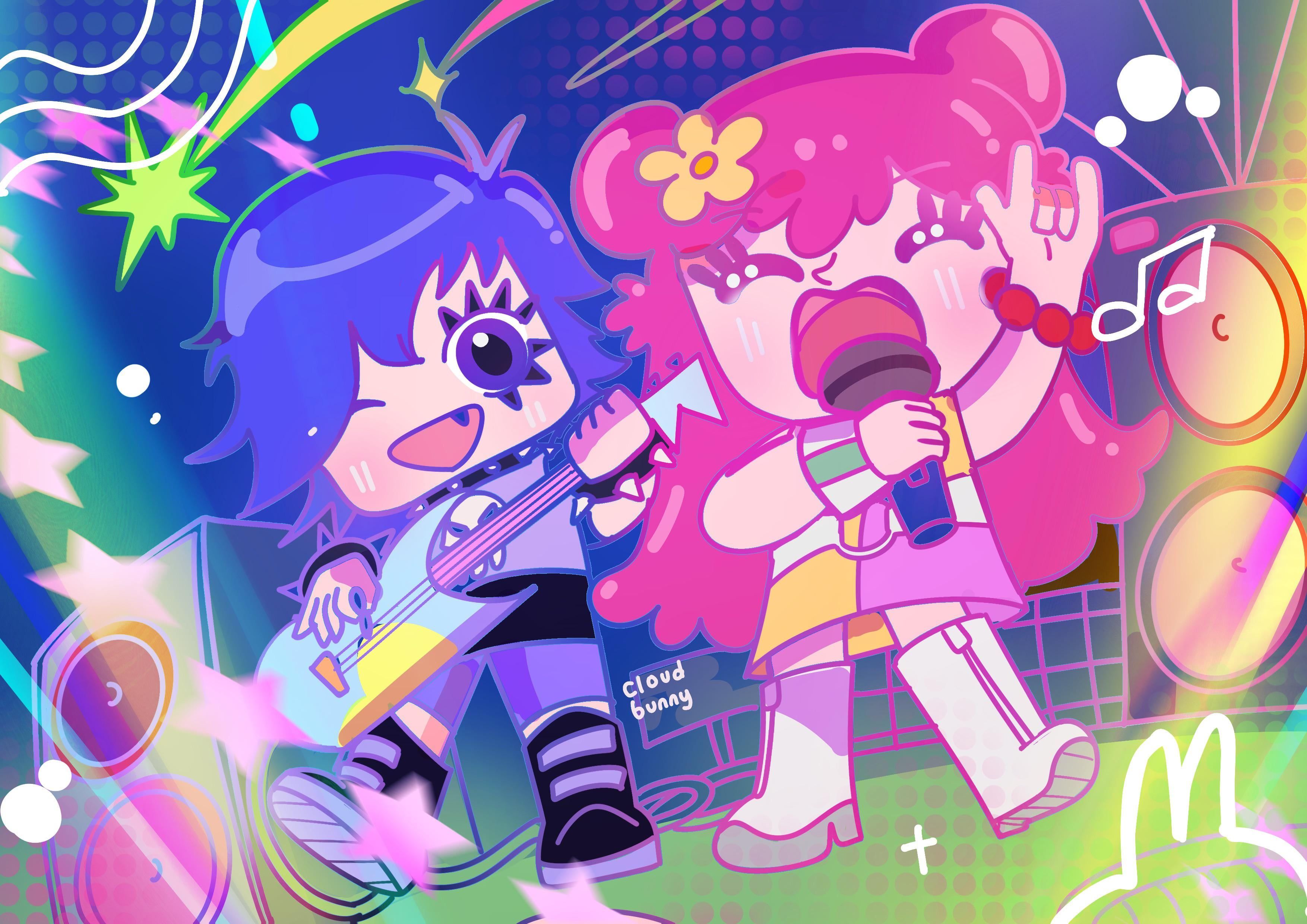 3508x2480 Hihi puffy amiyumi 20th anniversary