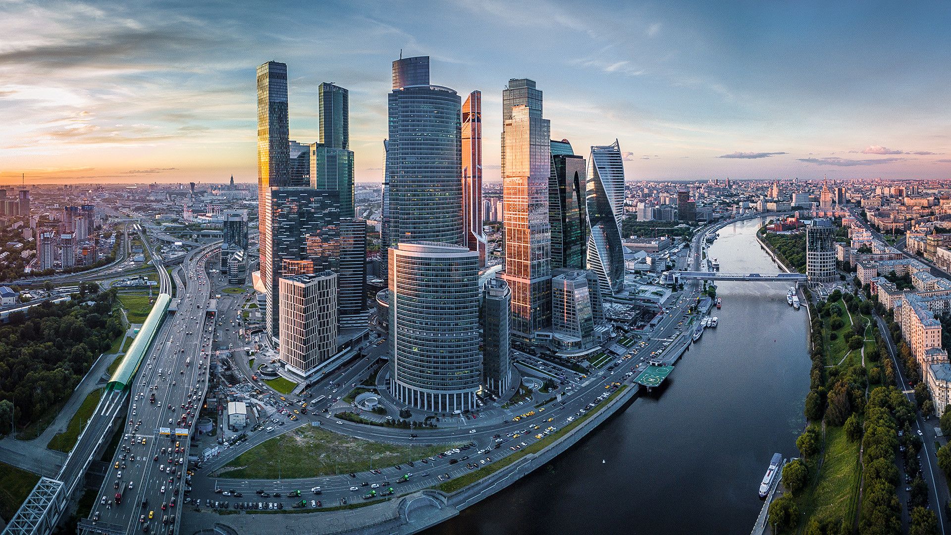 1920x1080 Russian cities with more than a million population