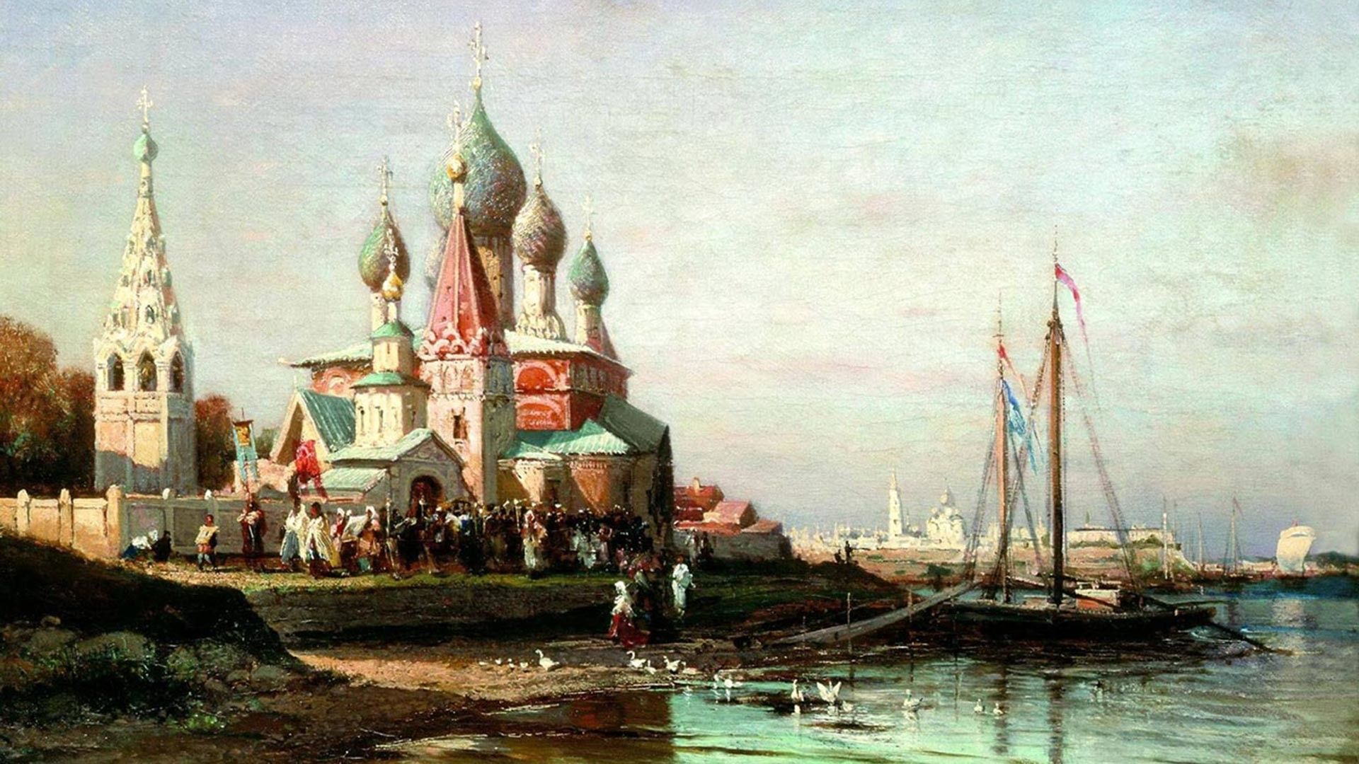 1920x1080 Russian cities as painted