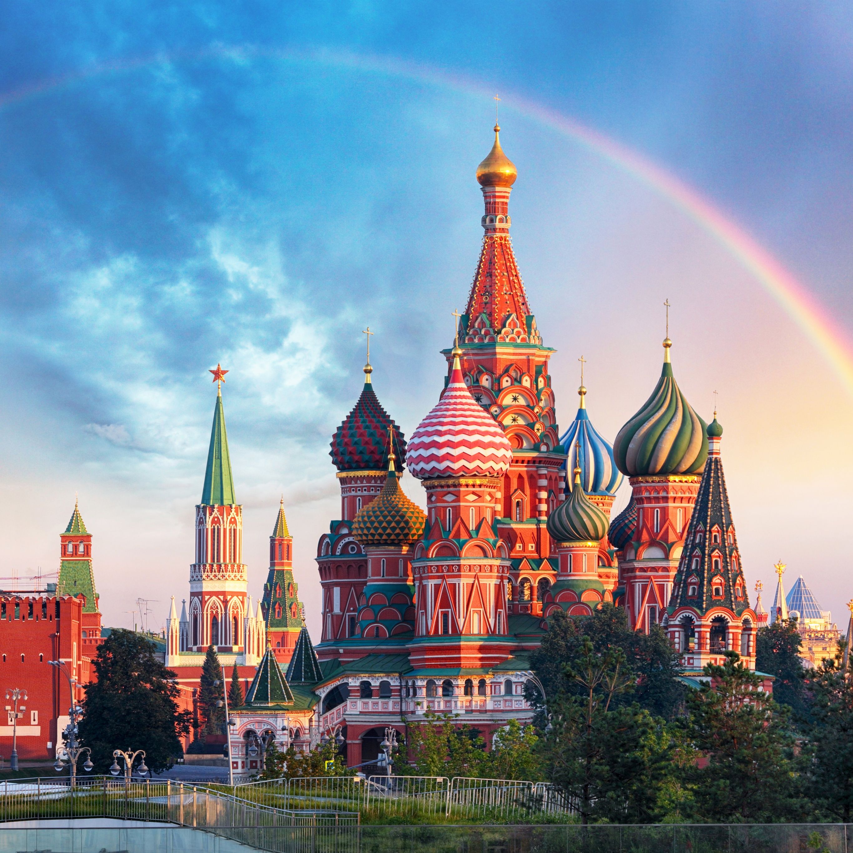 2732x2732 St Basil's Cathedral Wallpaper 4K, Red Square, Moscow
