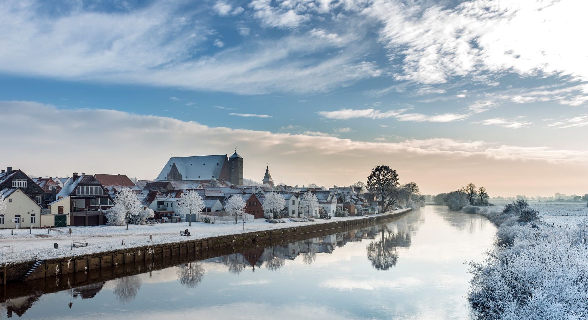 2048x1114 Wallpaper Germany, Lower Saxony, Hoenisch for mobile and desktop, section город, resolution 2048x1114