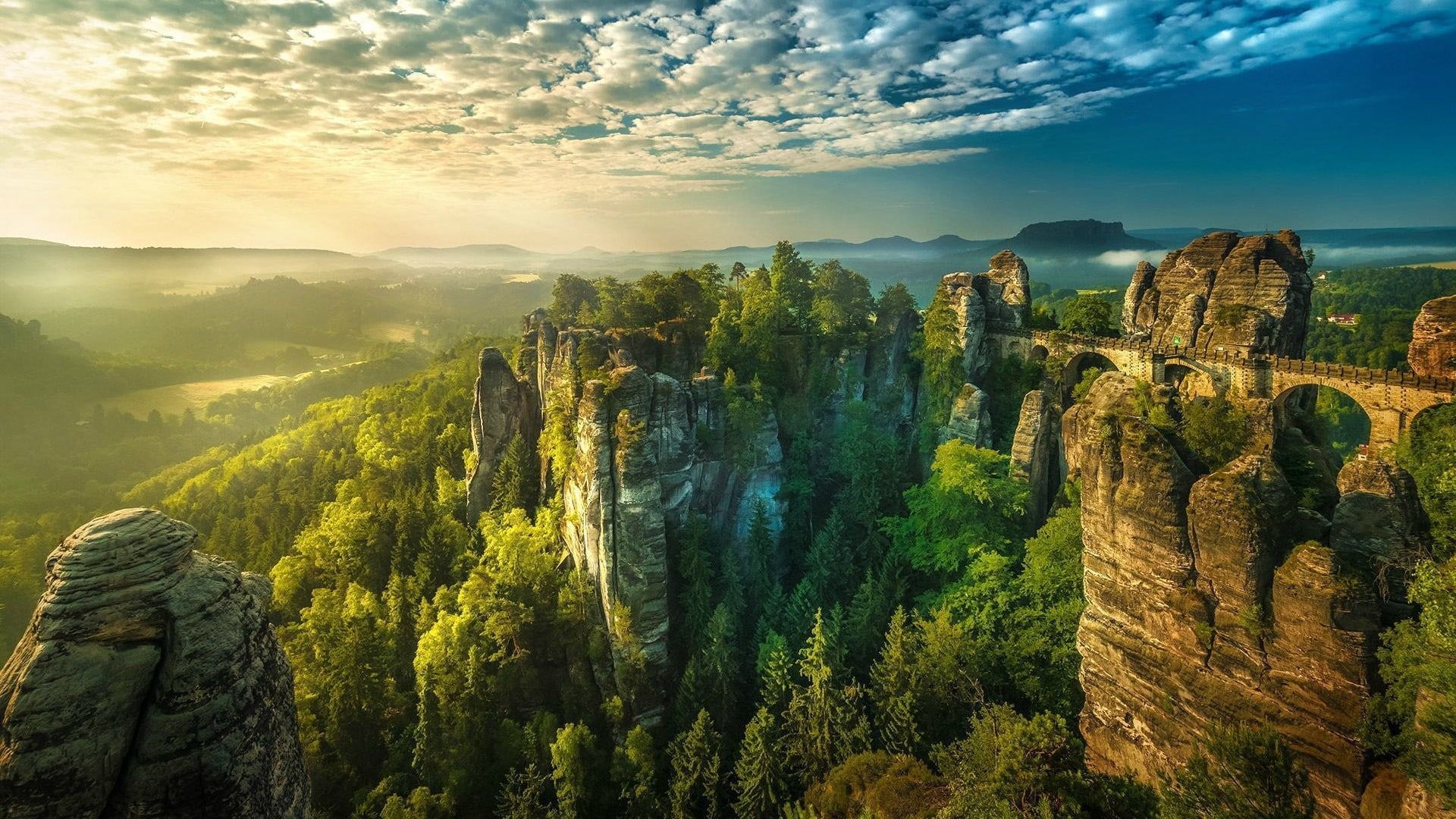 1920x1080 HD wallpaper: Artwork Nature Sculptor Saxon Switzerland (sechsische Schweiz) National Park HD Desktop Wallpaper