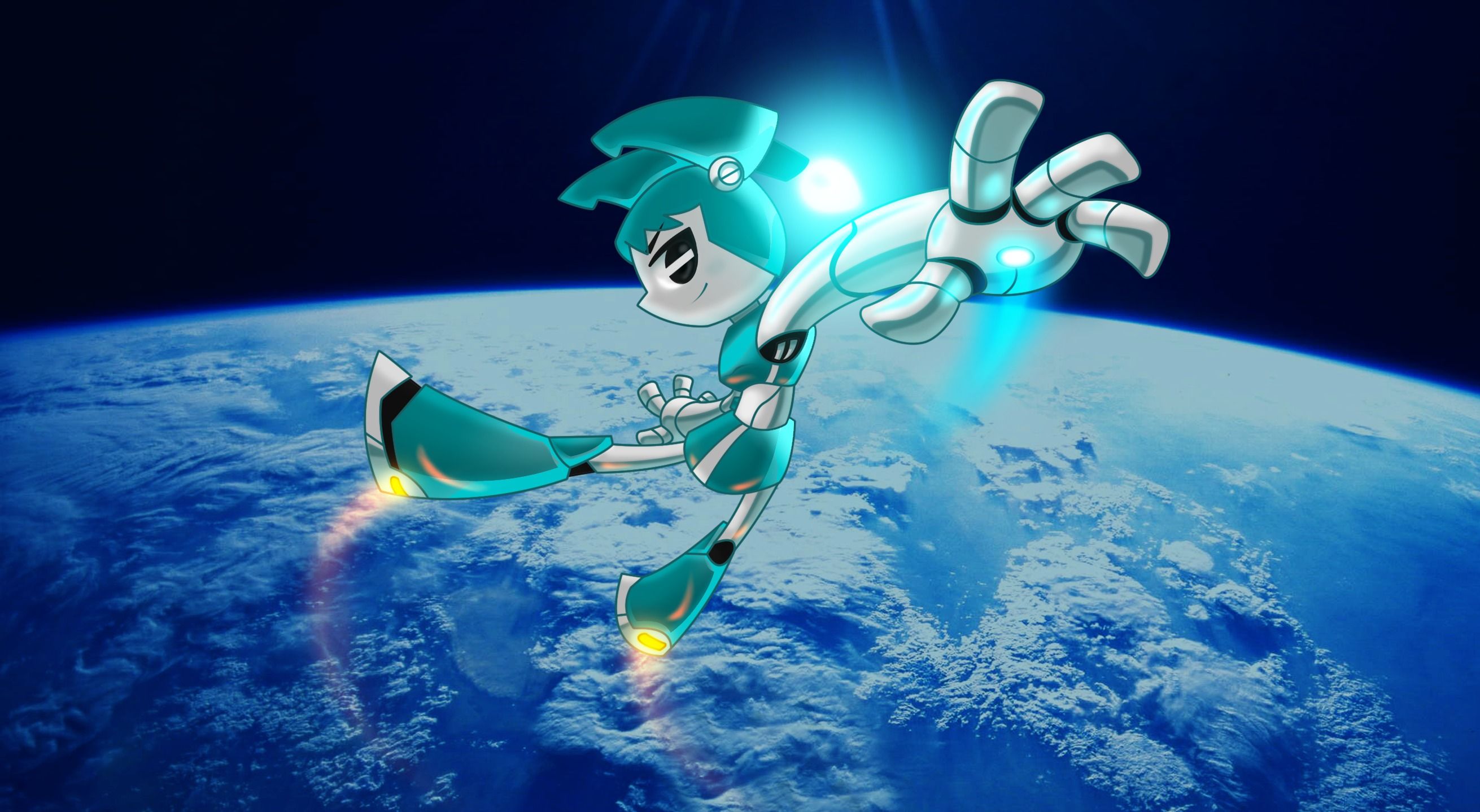 2621x1439 Wallpaper Cartoon, Jenny, Nickelodeon, The Life And Adventures The Robot The Teenager, XJ 9 For Mobile And Desktop, Section прочее, Resolution 2621x1439