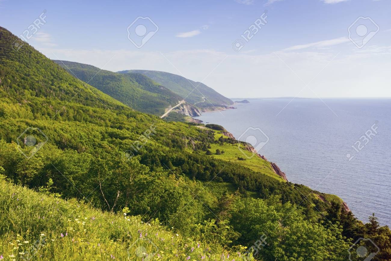 1300x866 Cape Breton Highlands National Park In Nova Scotia. Nova Scotia, Canada. , Picture and Royalty Free Image. Image 92860037
