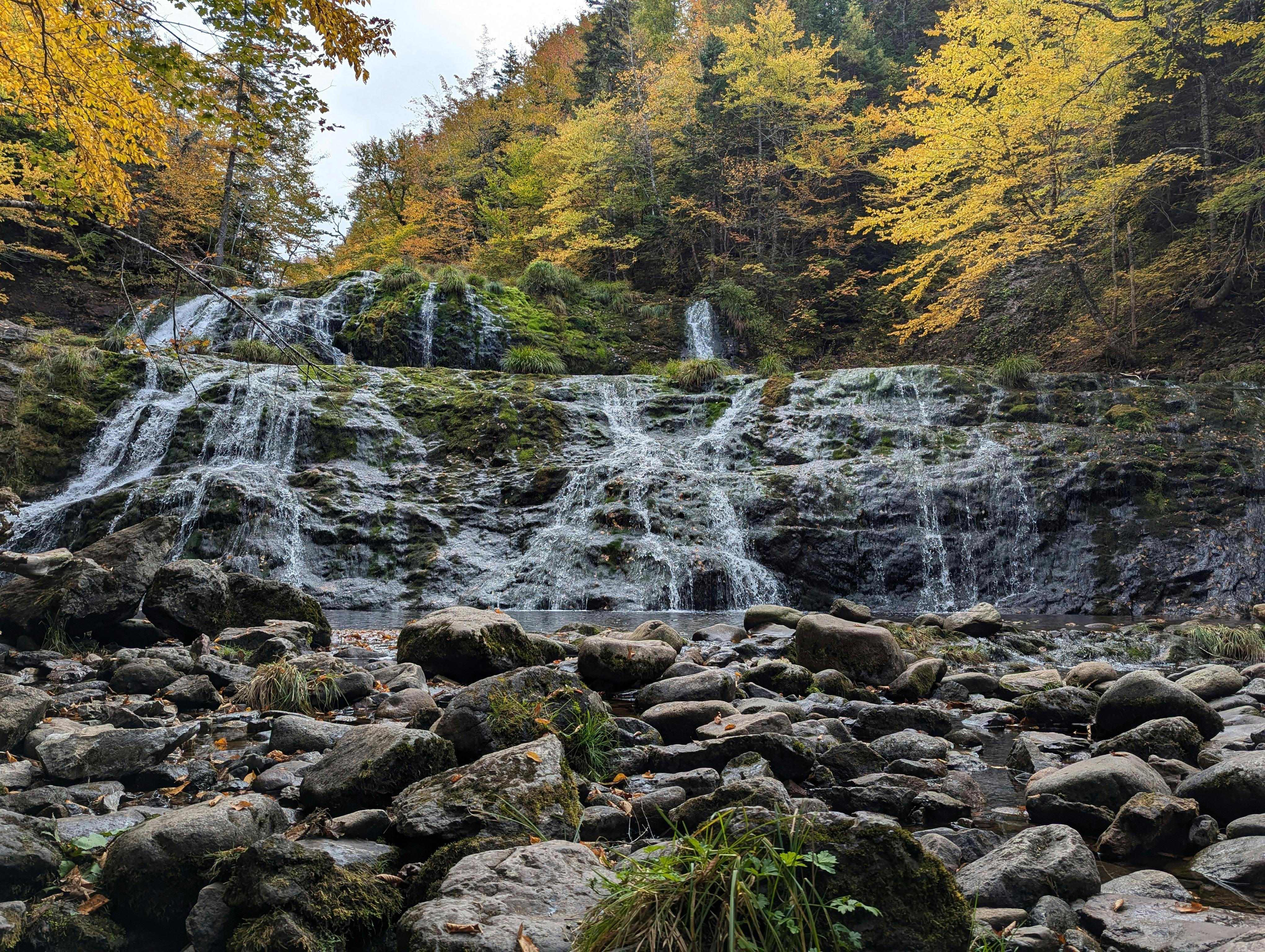 4080x3072 Scenic Autumn Waterfall in Cape Breton Island · Free