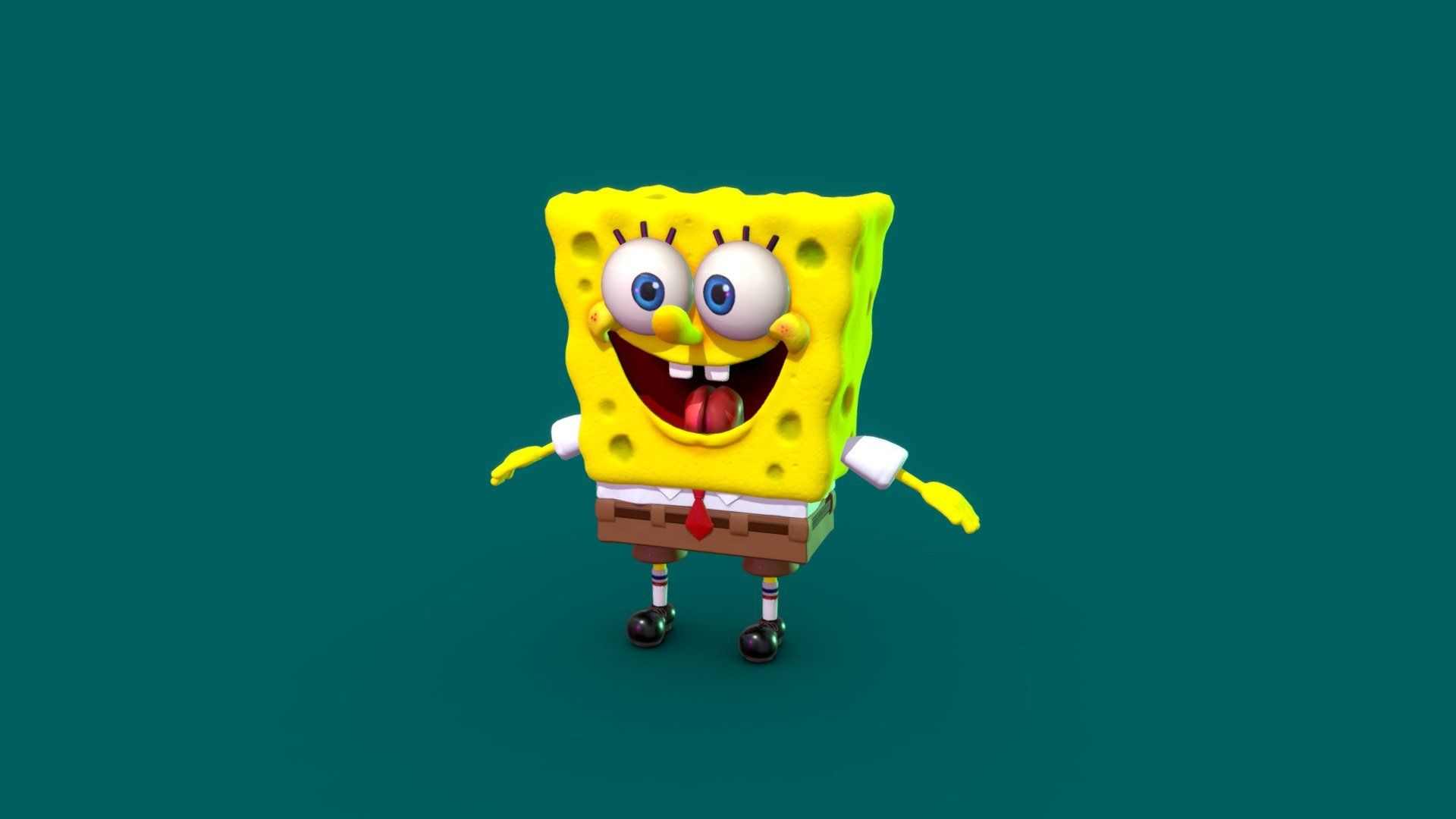 1920x1080 The SpongeBob Squarepants Free 3D model by Pixel [74e87e0]