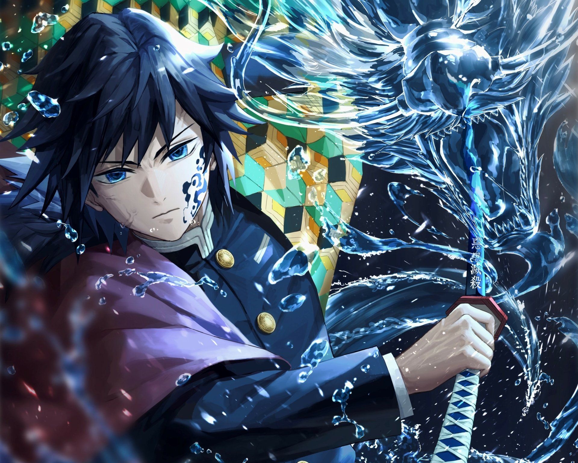 1920x1536 Giyuu Tomioka HD Wallpaper Slayer: Kimetsu no Yaiba by 鳴神亜鈴x2210