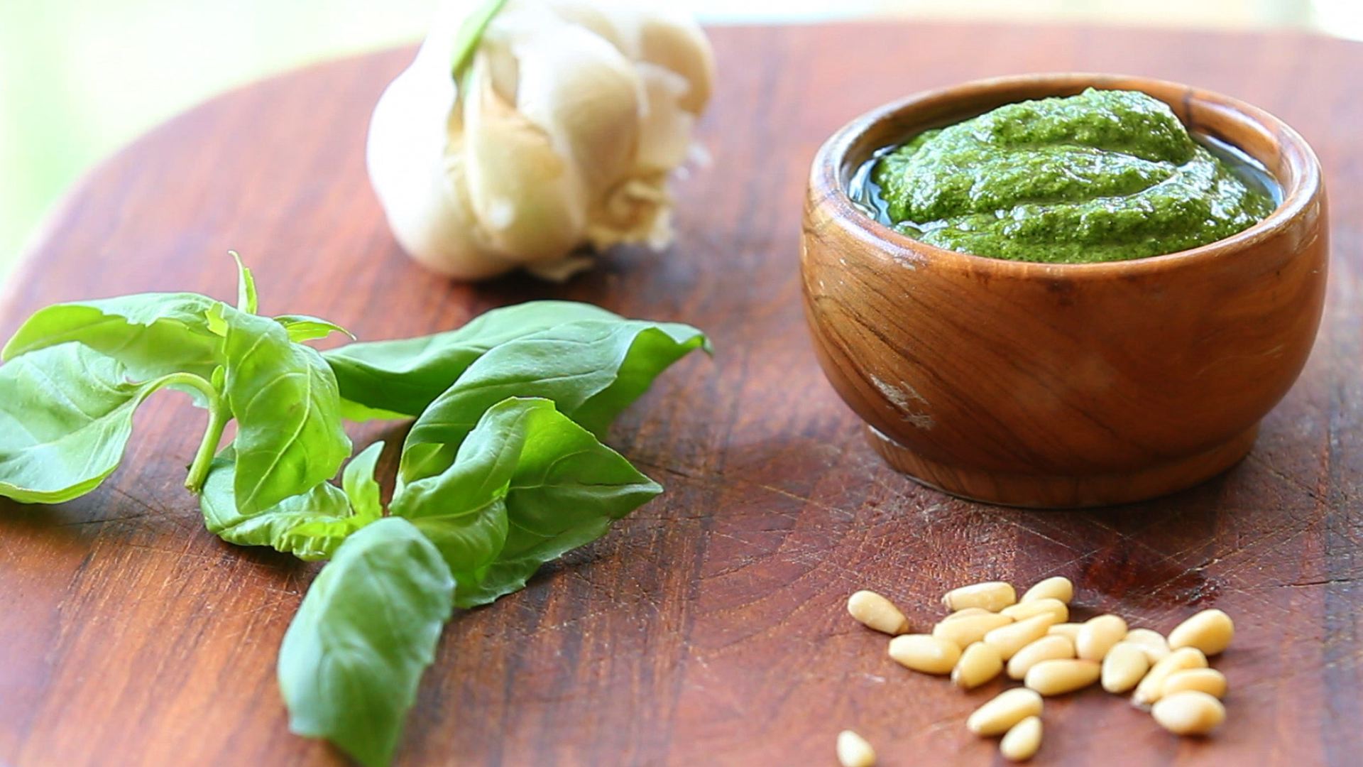 1920x1080 Homemade Italian Basil pesto recipe