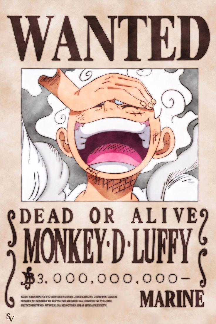 736x1103 Luffy's new wanted poster