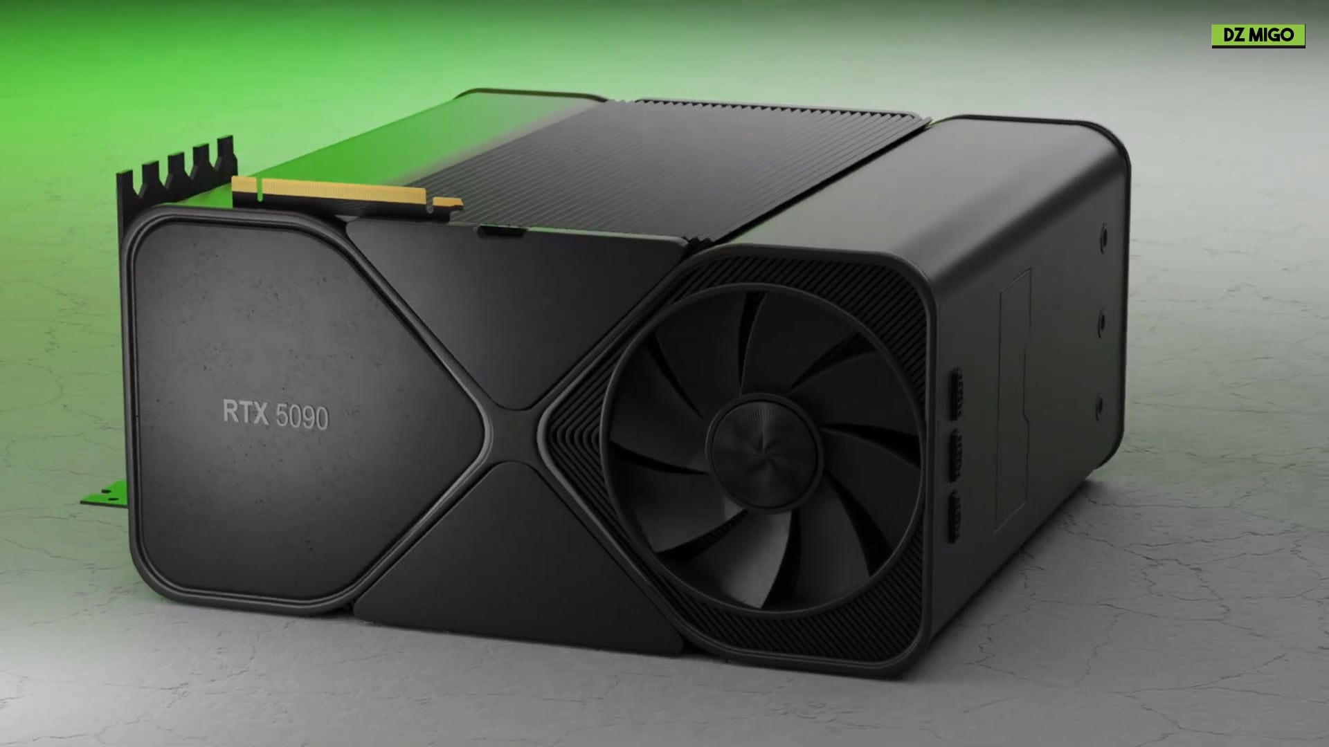 1920x1080 RTX 5090 3D design model leaked by Nvidia staff accidentally!