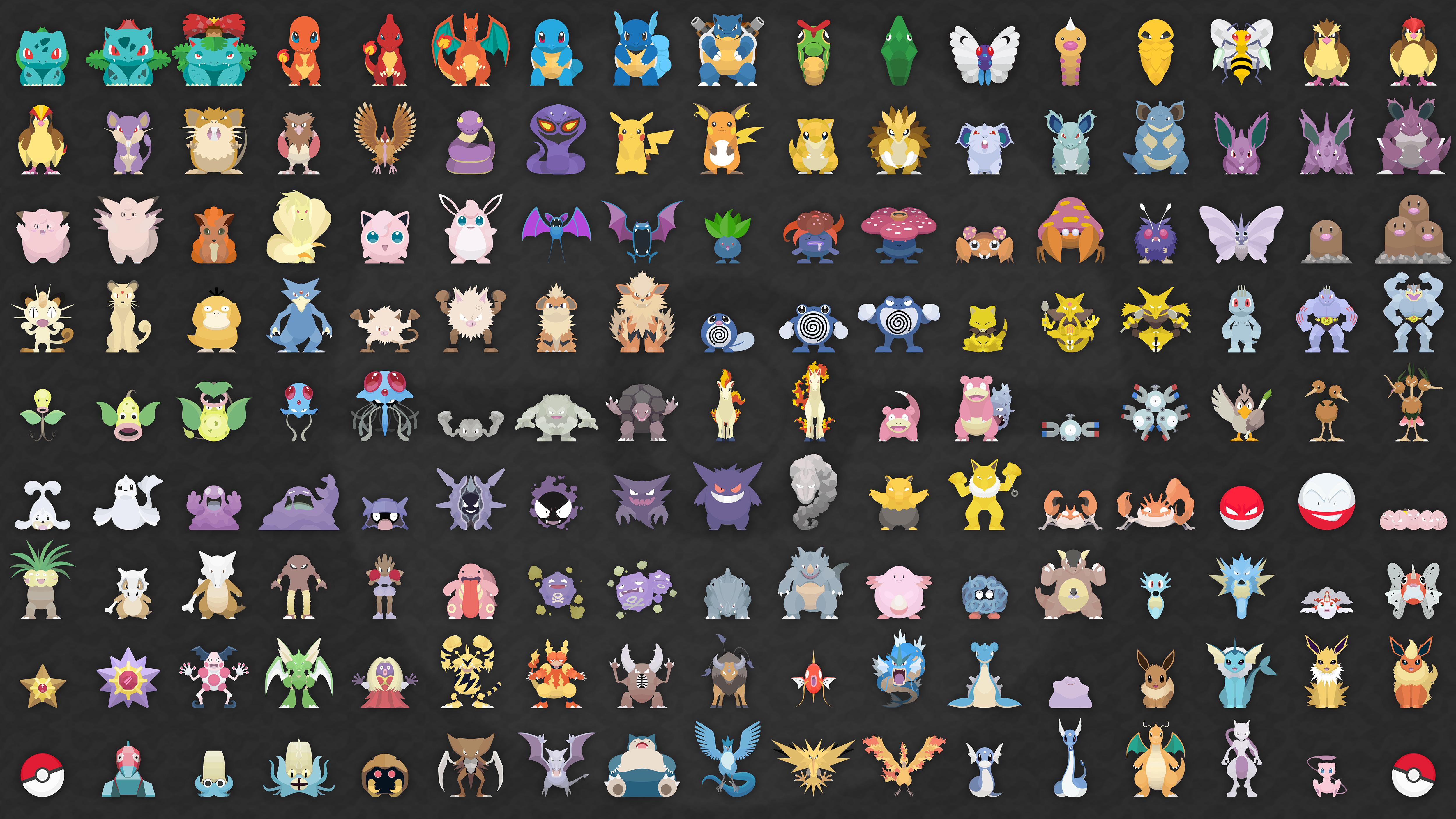5000x2812 The Original Cast of 151 Wallpaper