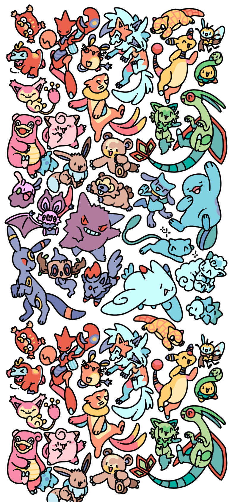 780x1688 Rainbow Pokémon Wallpaper's Ko Fi Shop