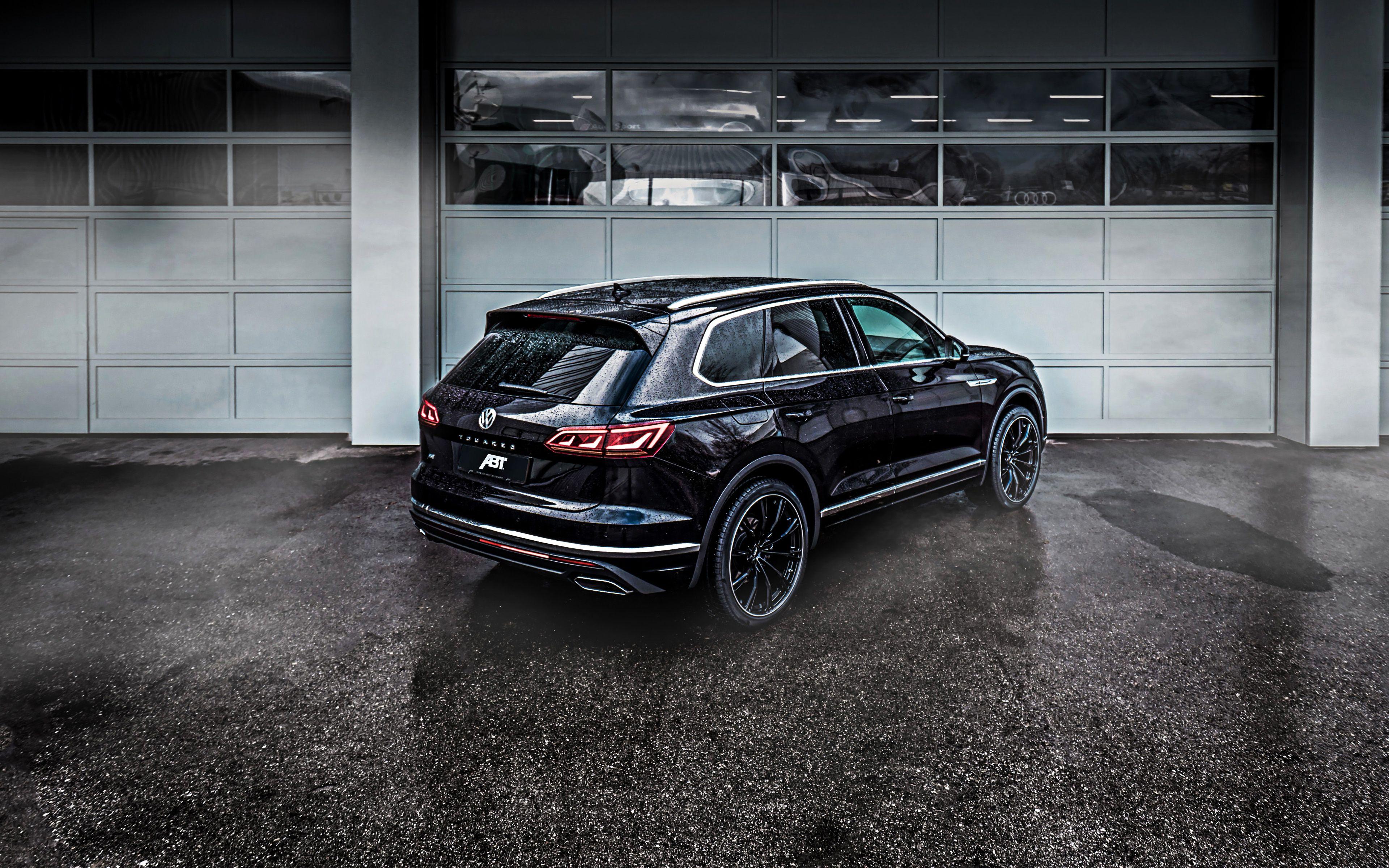 3840x2400 Download wallpaper Volkswagen Touareg ABT, SUV, black SUV