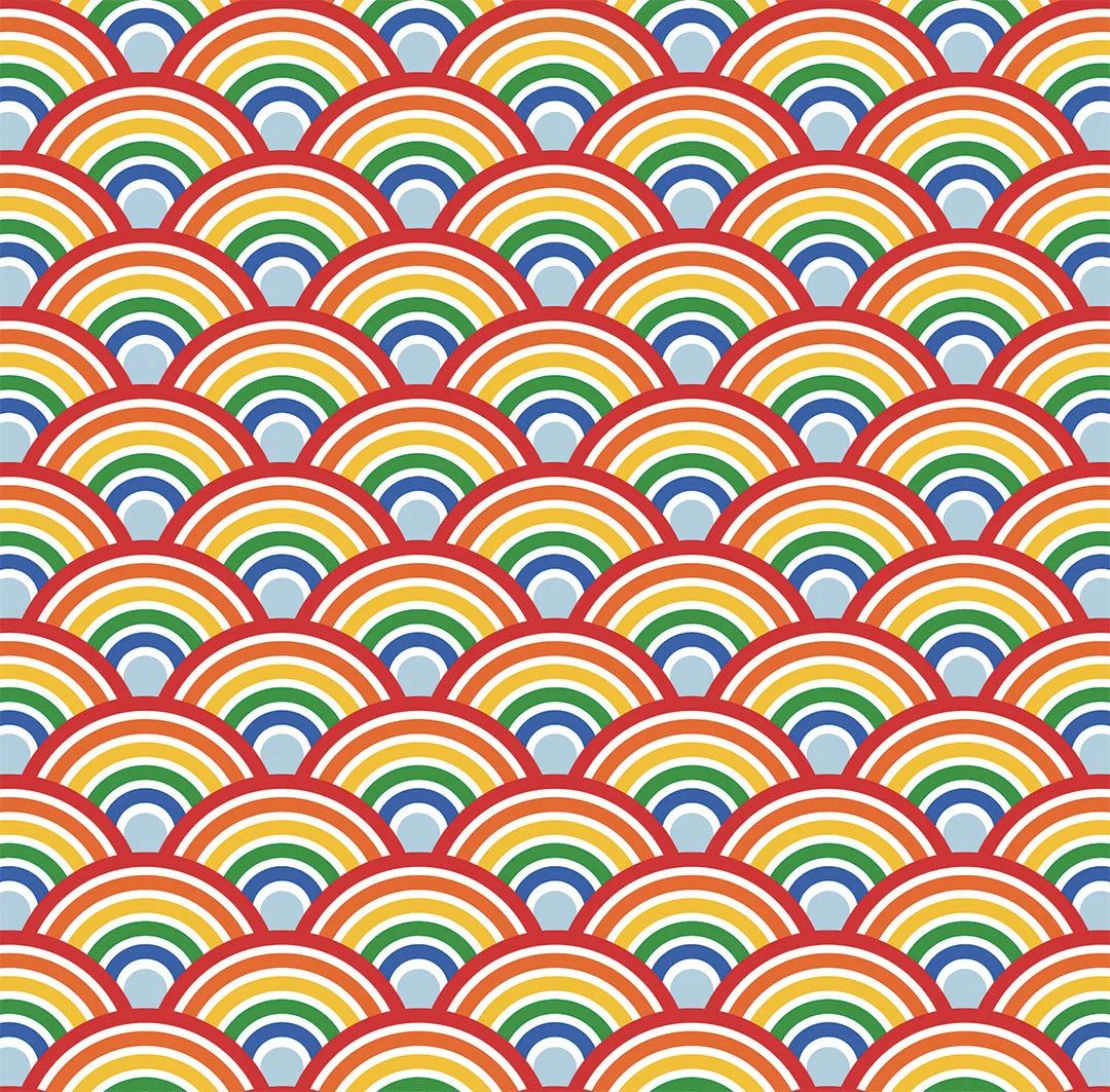 1080x1063 Rainbow Magic Wallpaper in Multicoloured Brights