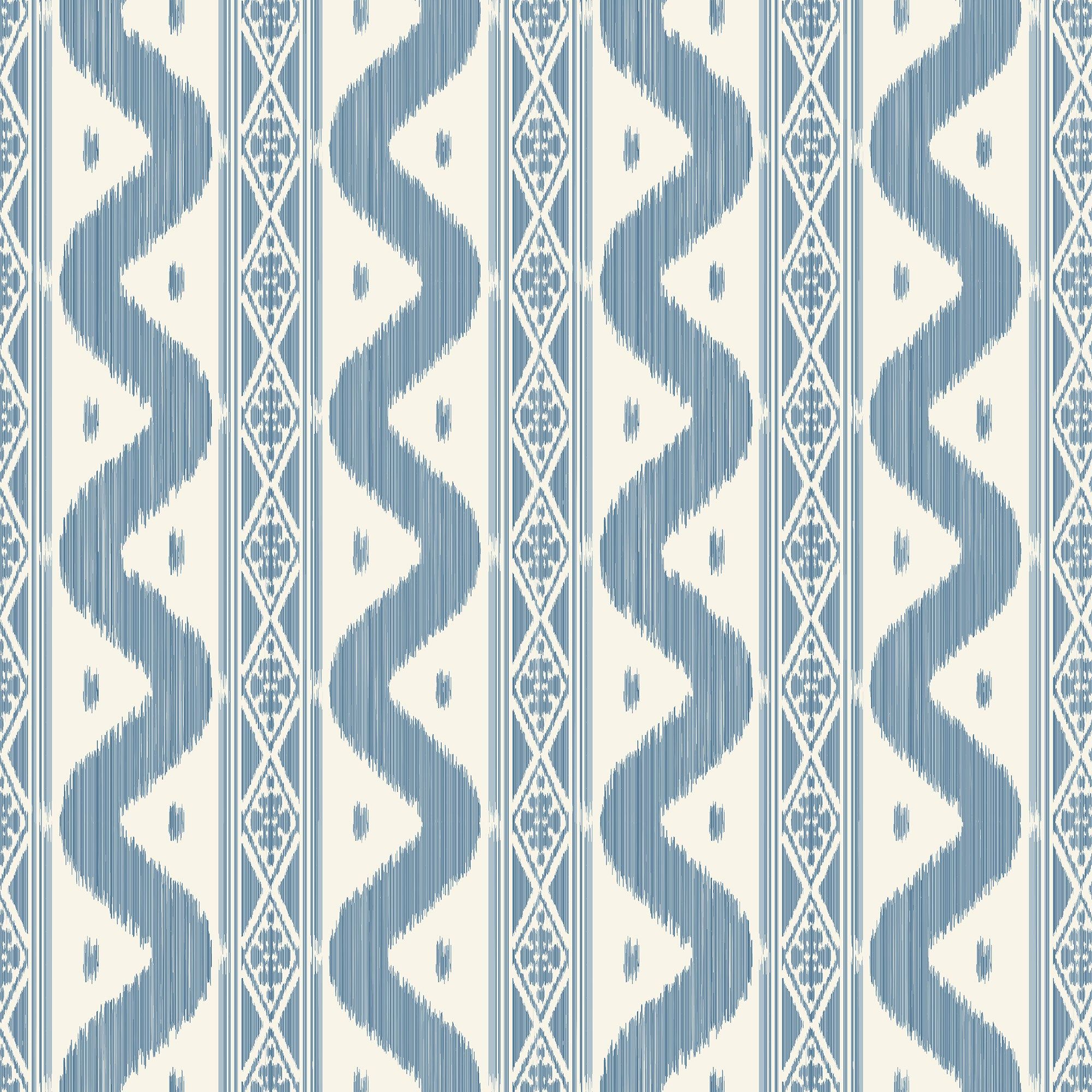 2000x2000 Blue Ikat Stripe Wallpaper. Wallpaper. Mrs. Alice