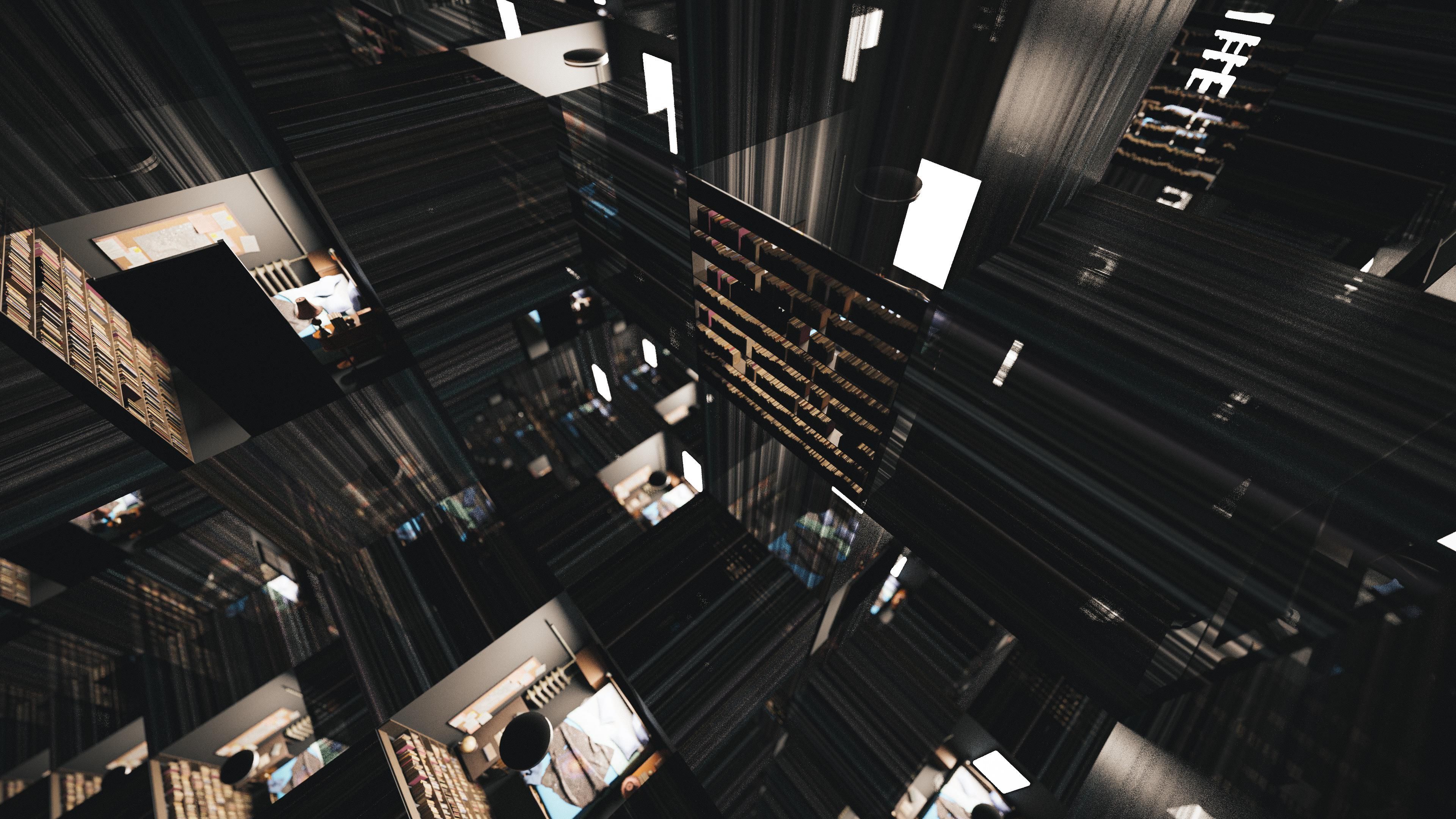 3840x2160 Interstellar Tesseract (My render)