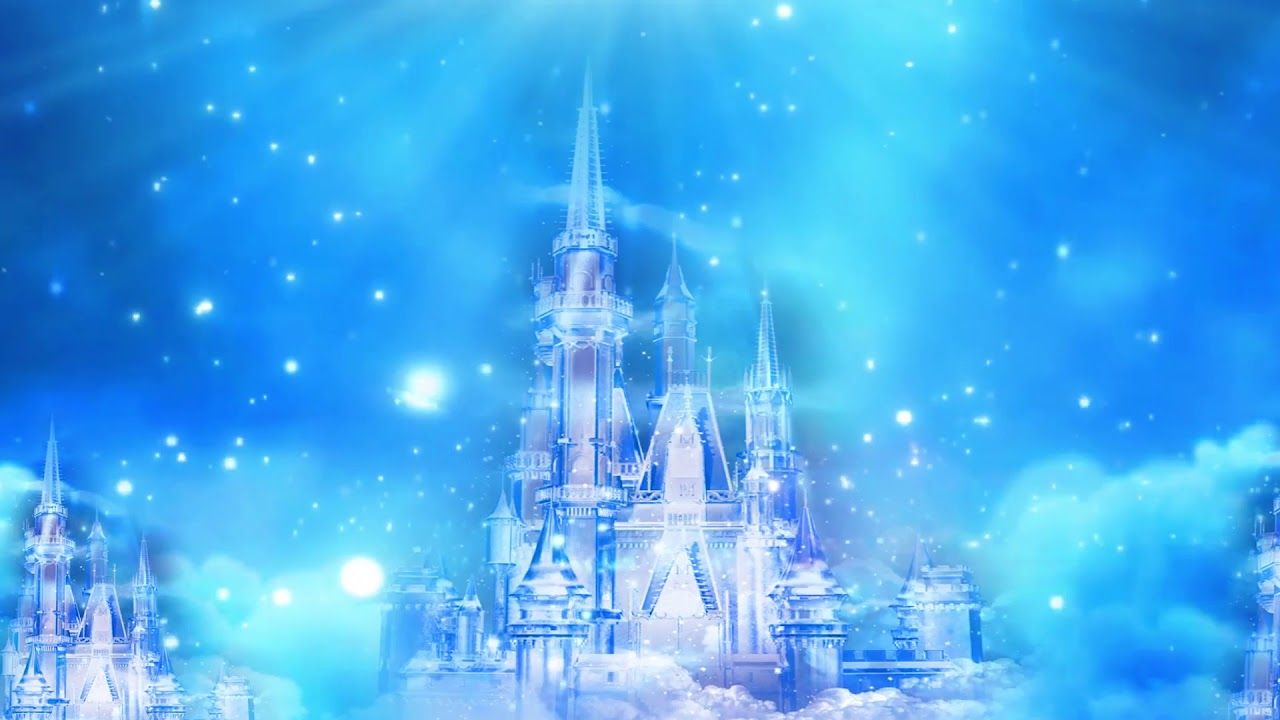 1280x720 Blue, fantasy, castle, photography&stage background