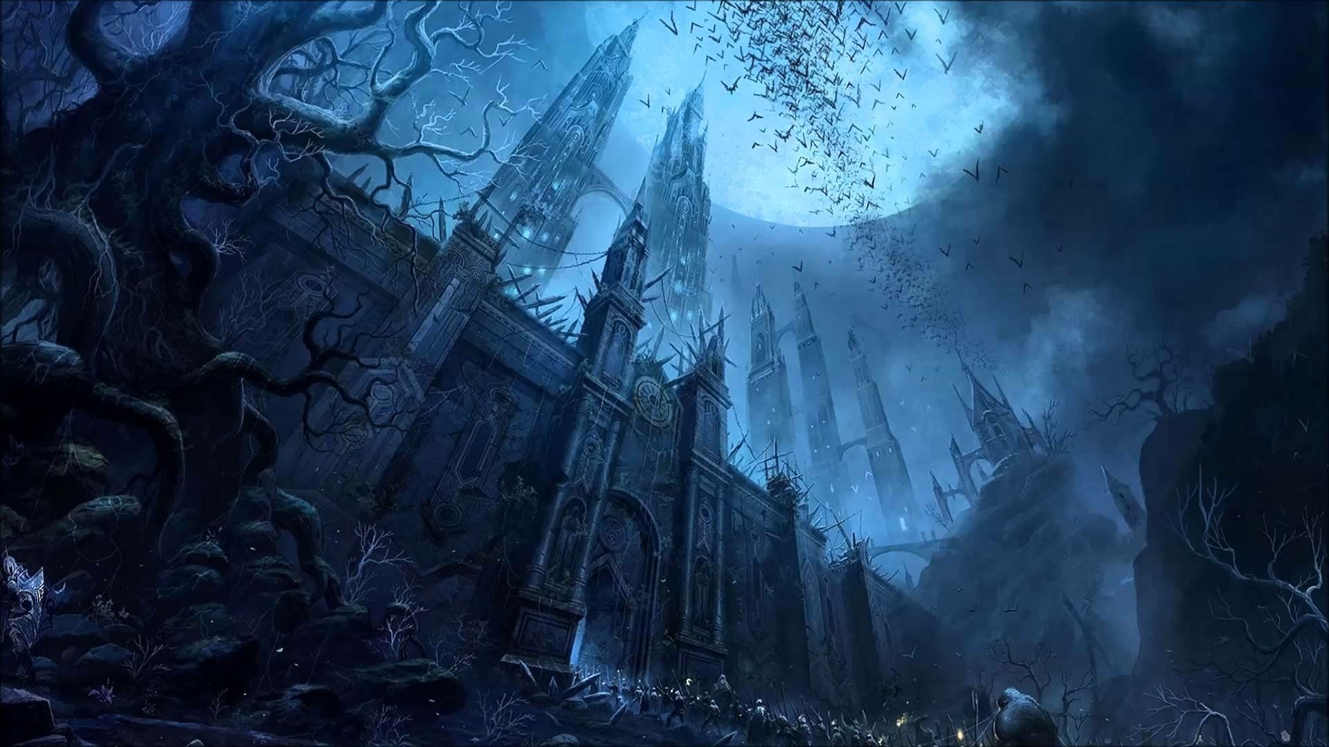 1920x1080 Enchanted Castle: A Stunning HD Fantasy Wallpaperx1080