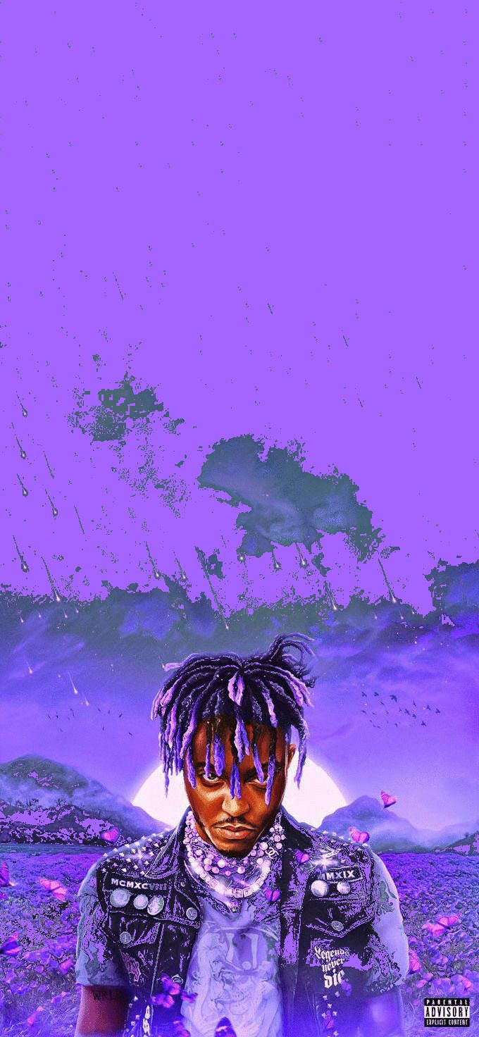 680x1472 Legends never die purple filter wallpaper