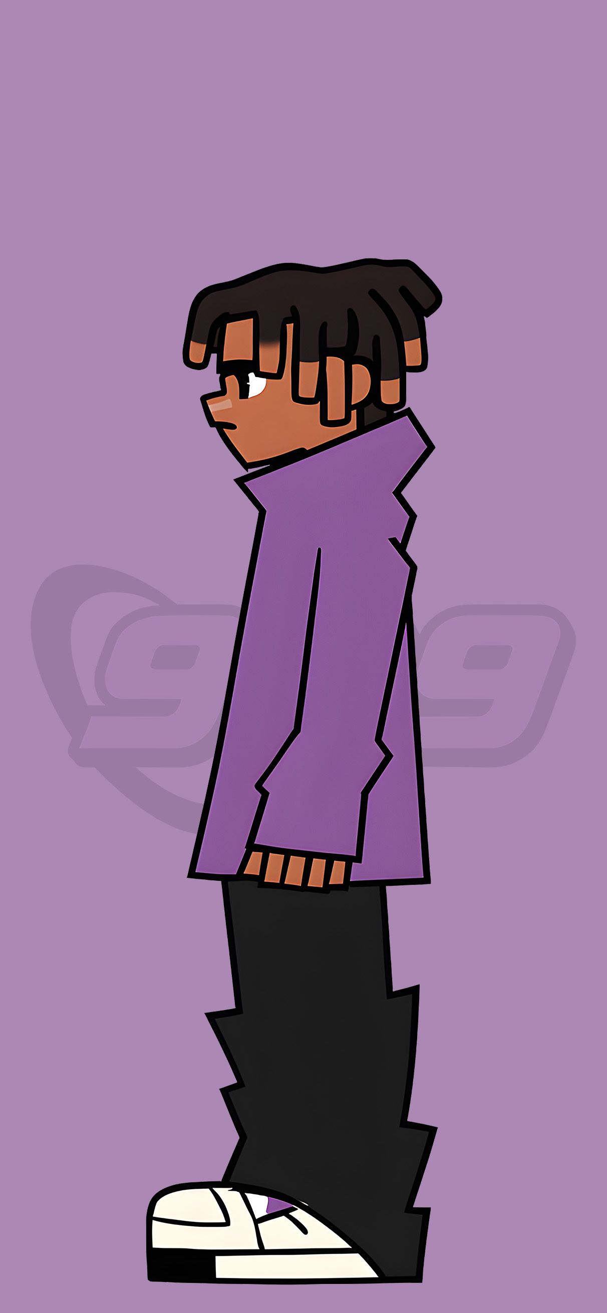 1212x2622 Juice WRLD 999 Purple Wallpaper Phone Wallpaper