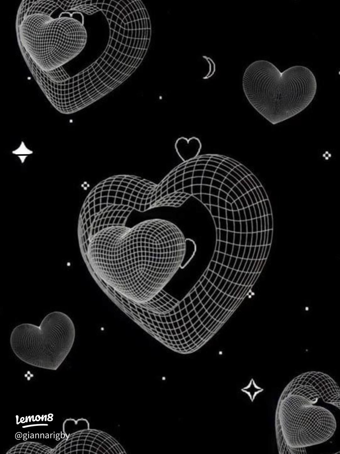 1083x1447 My Fave Y2K Wallpaper: Cyber Black & White & Star Aesthetics!