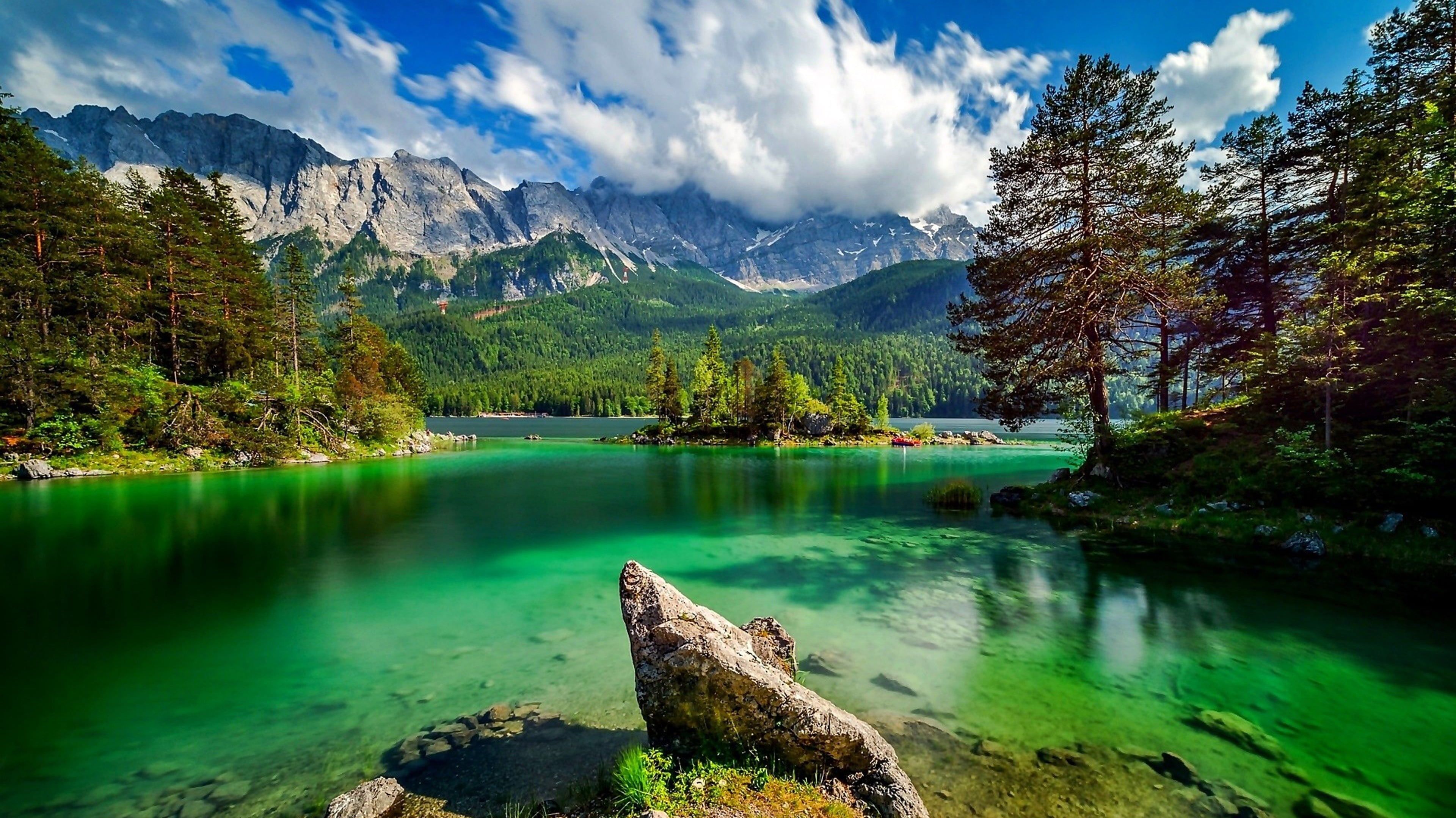 3840x2160 Eibsee lake ⛰️