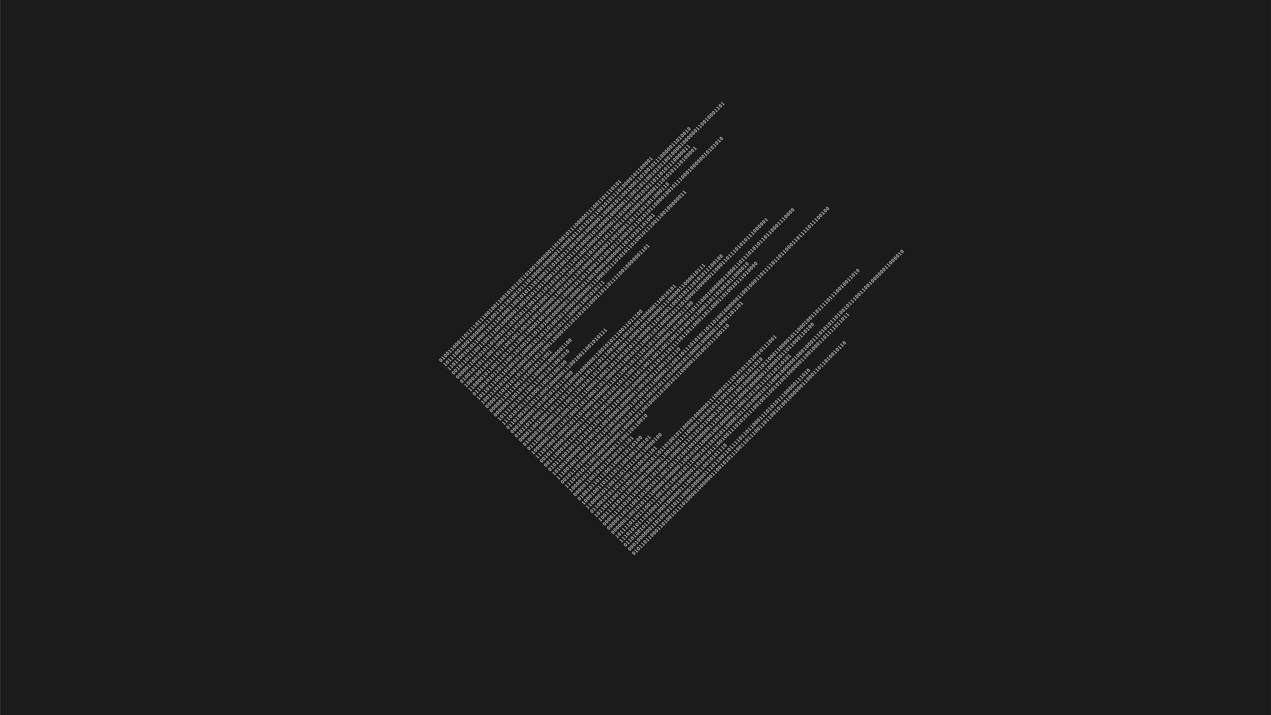 2560x1440 Minimalist Black Code Wallpaper