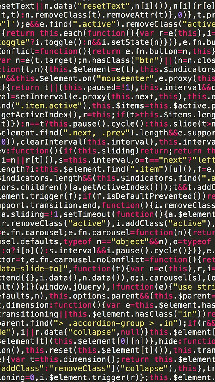 750x1334 Free HD Coding Dark Wallpaper
