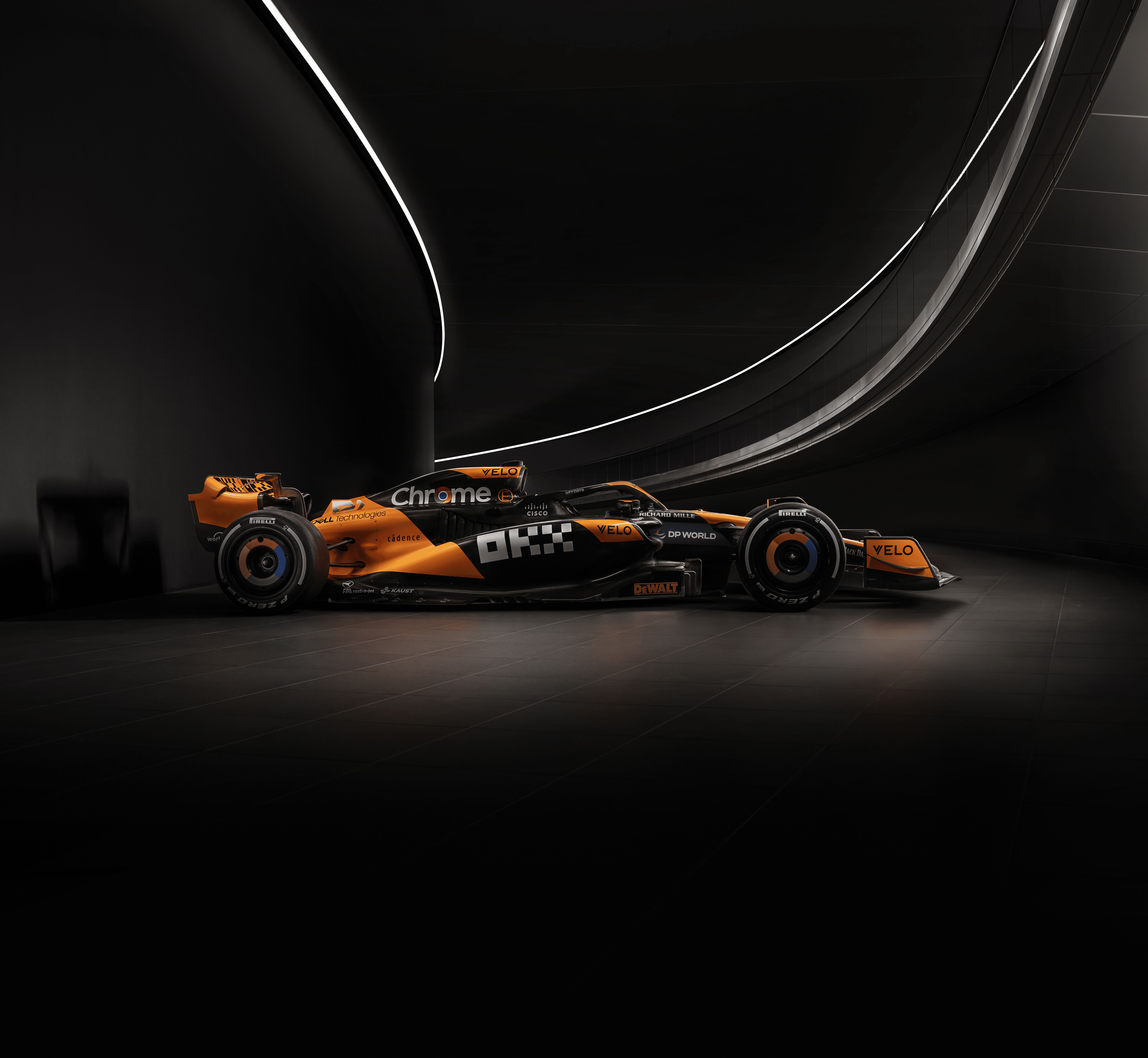 6057x5582 McLaren MCL38 Wallpaper 4K, F1 Cars, Dark background