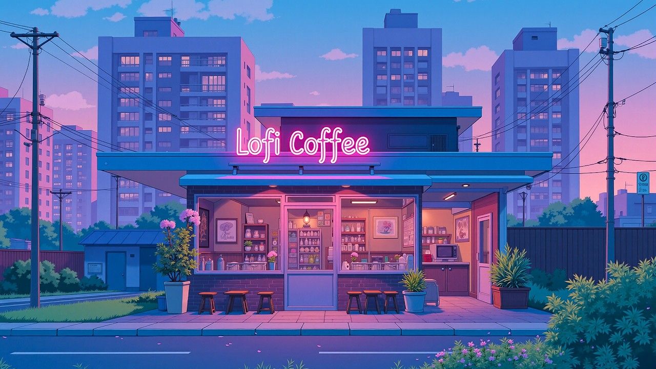 1280x720 Calm Coffee Lofi ☕ Relaxing Coffee Shop Beats for Focus & Study