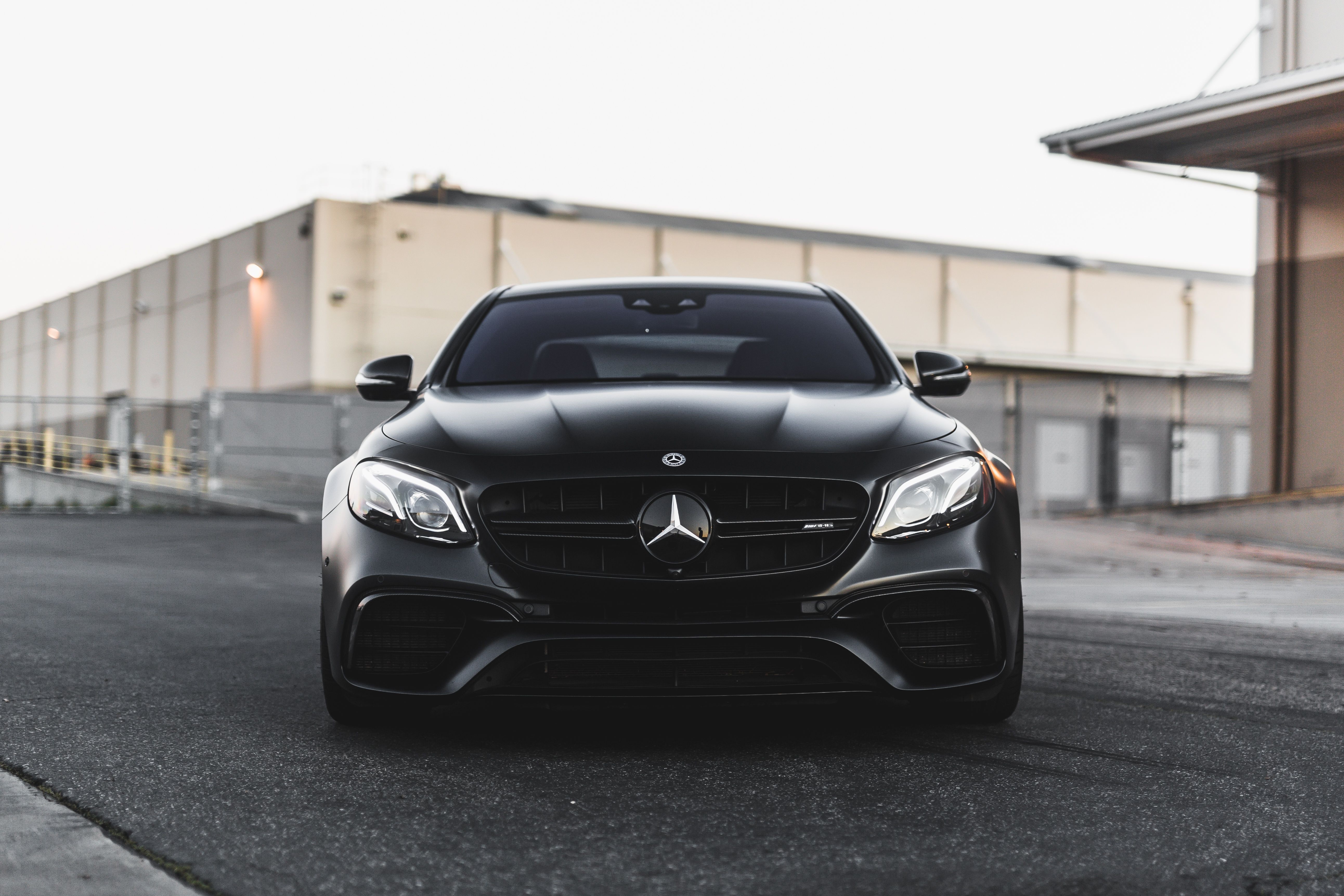 5169x3446 Wallpaper Mercedes, black, Front, AMG, evening, face, E Sight for mobile and desktop, section mercedes, resolution 5169x3446