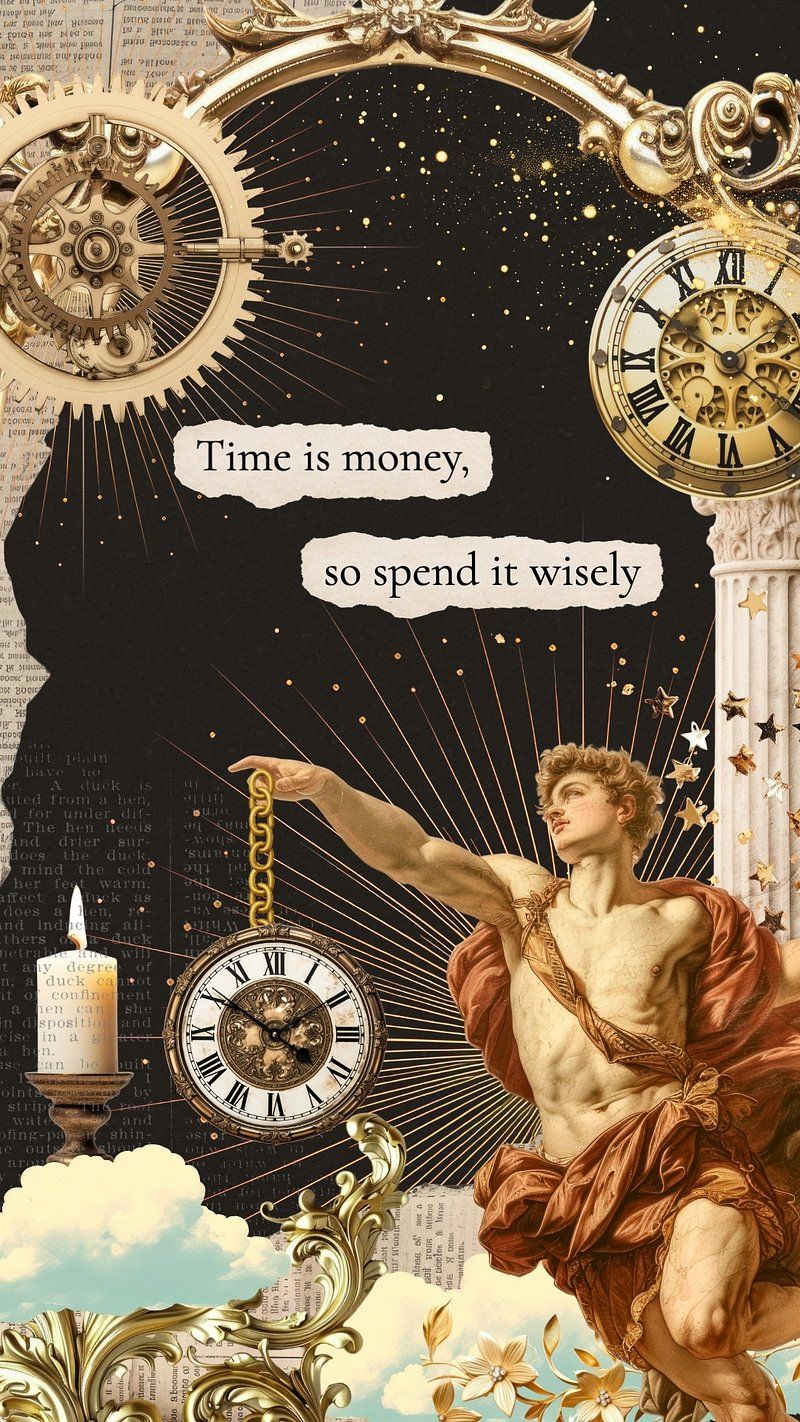 800x1422 Wallpaper Clock Illustration Texture Background Style Image Wallpaper