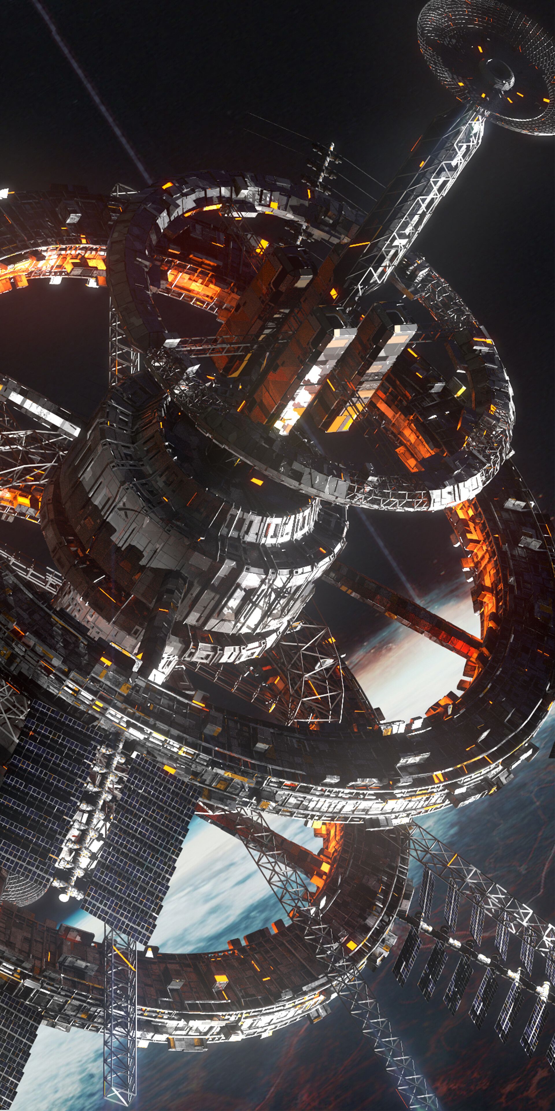 1920x3840 Sci Fi Space Station