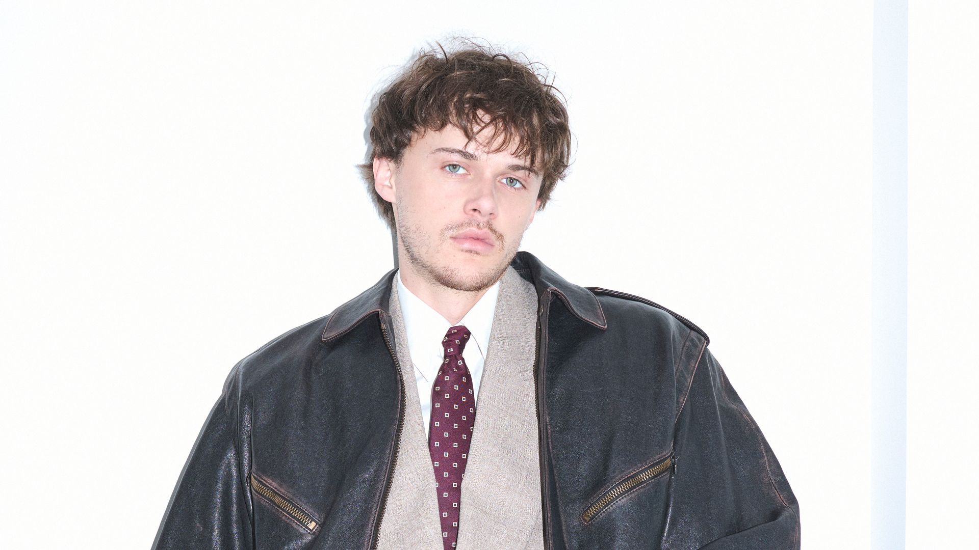 1920x1080 In Saint Laurent, Christopher Briney Has 100% Found His Look