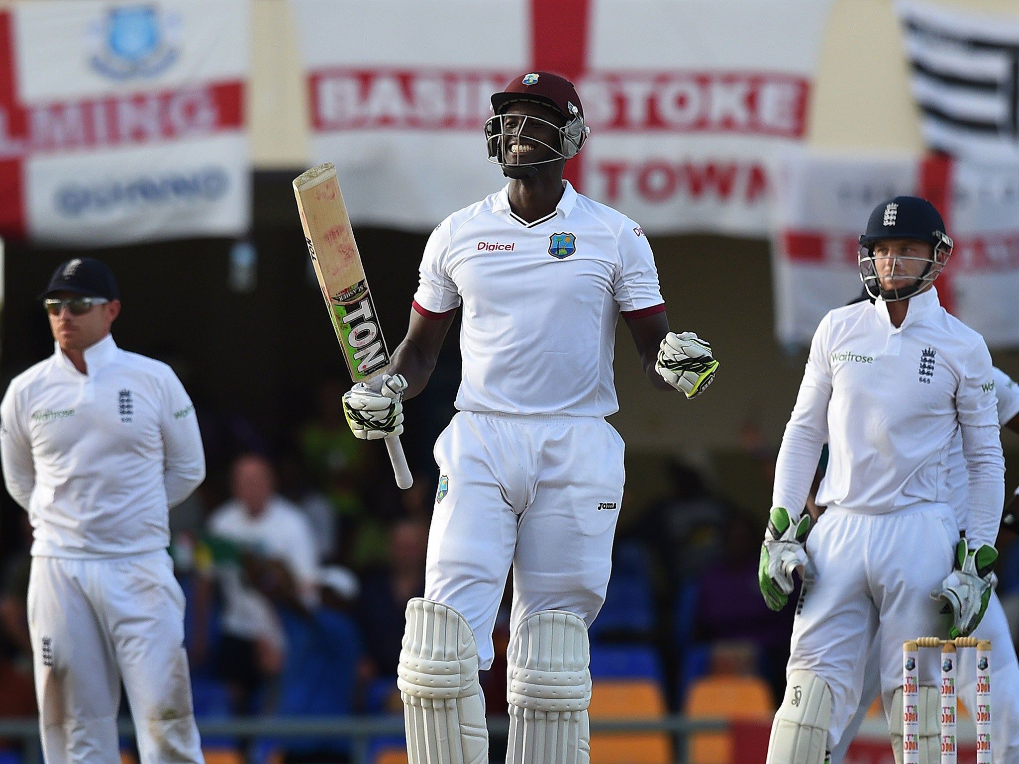 2048x1536 West Indies vs England match report: James Anderson out on his own but Jason Holder century makes England toil together