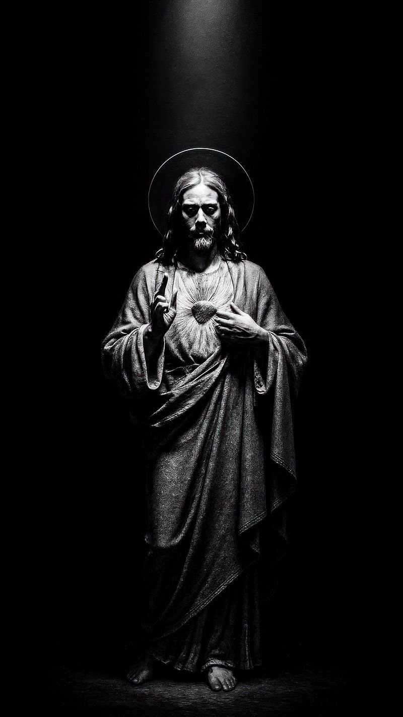 800x1422 iPhone Wallpaper Black Jesus Image Wallpaper