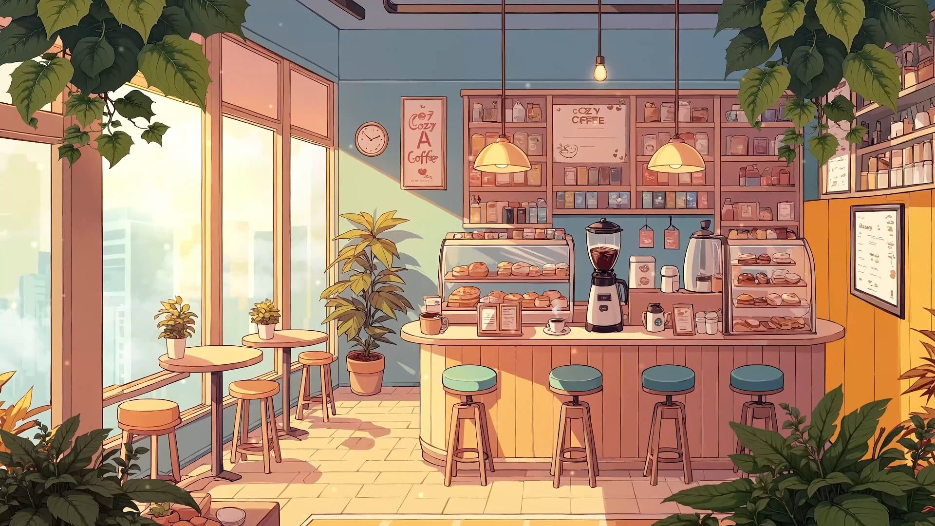 1920x1080 ☕️ Lo Fi Music Morning Coffee