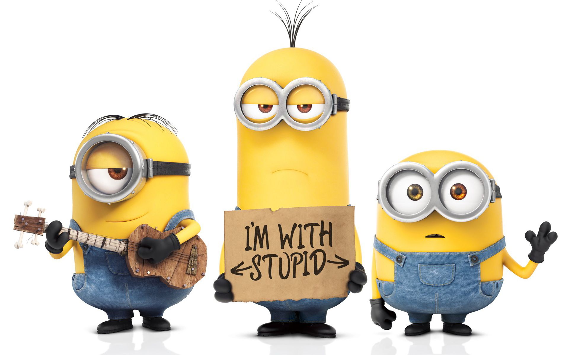 1920x1200 Minions Trio HD Wallpaper: Kevin, Stuart & Bobx1200
