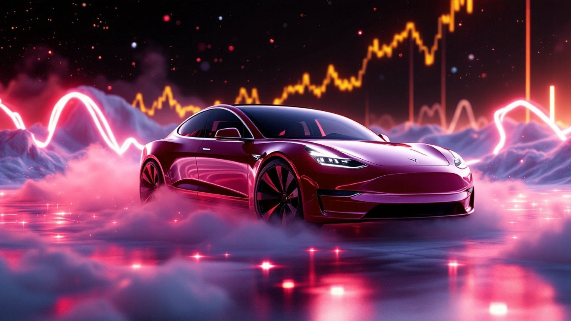 1920x1080 Tesla's stock market value exceeds one trillion dollars again after Tr