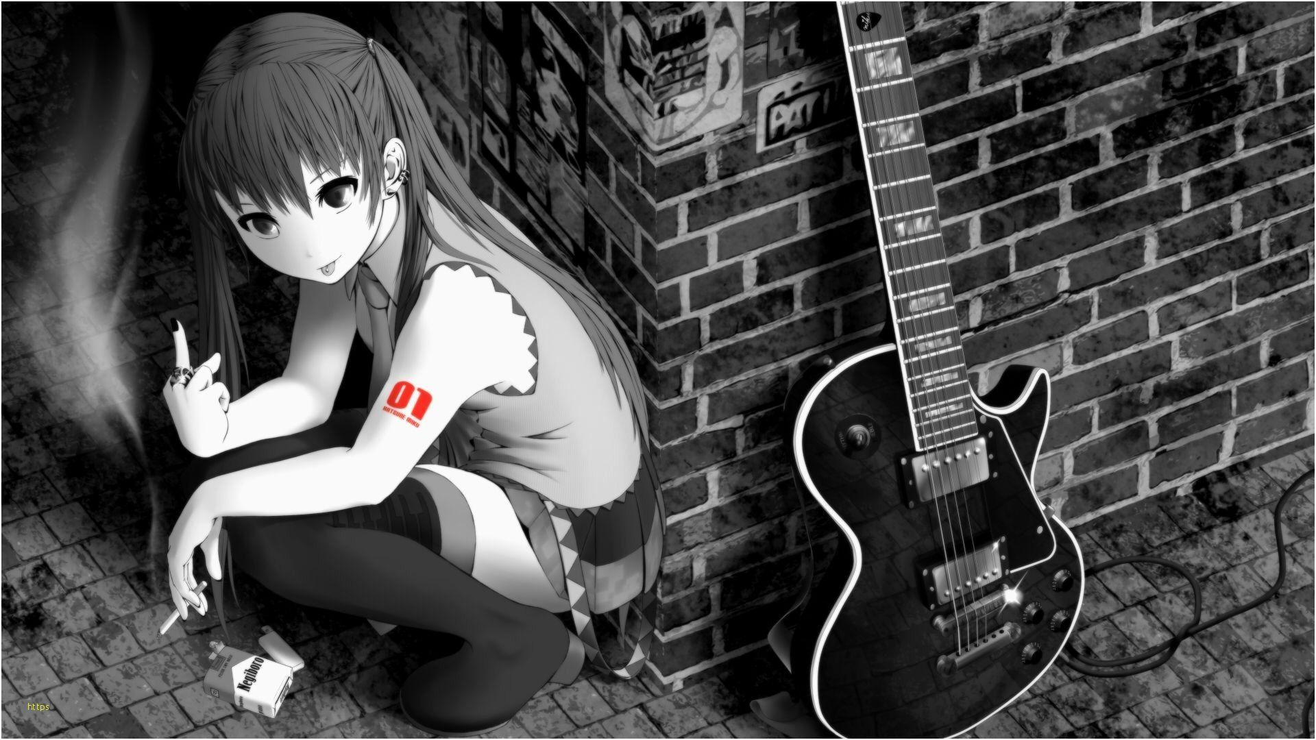 1920x1080 Bass Guitar Wallpaper Luxury Badass Girl Wallpaper Miku